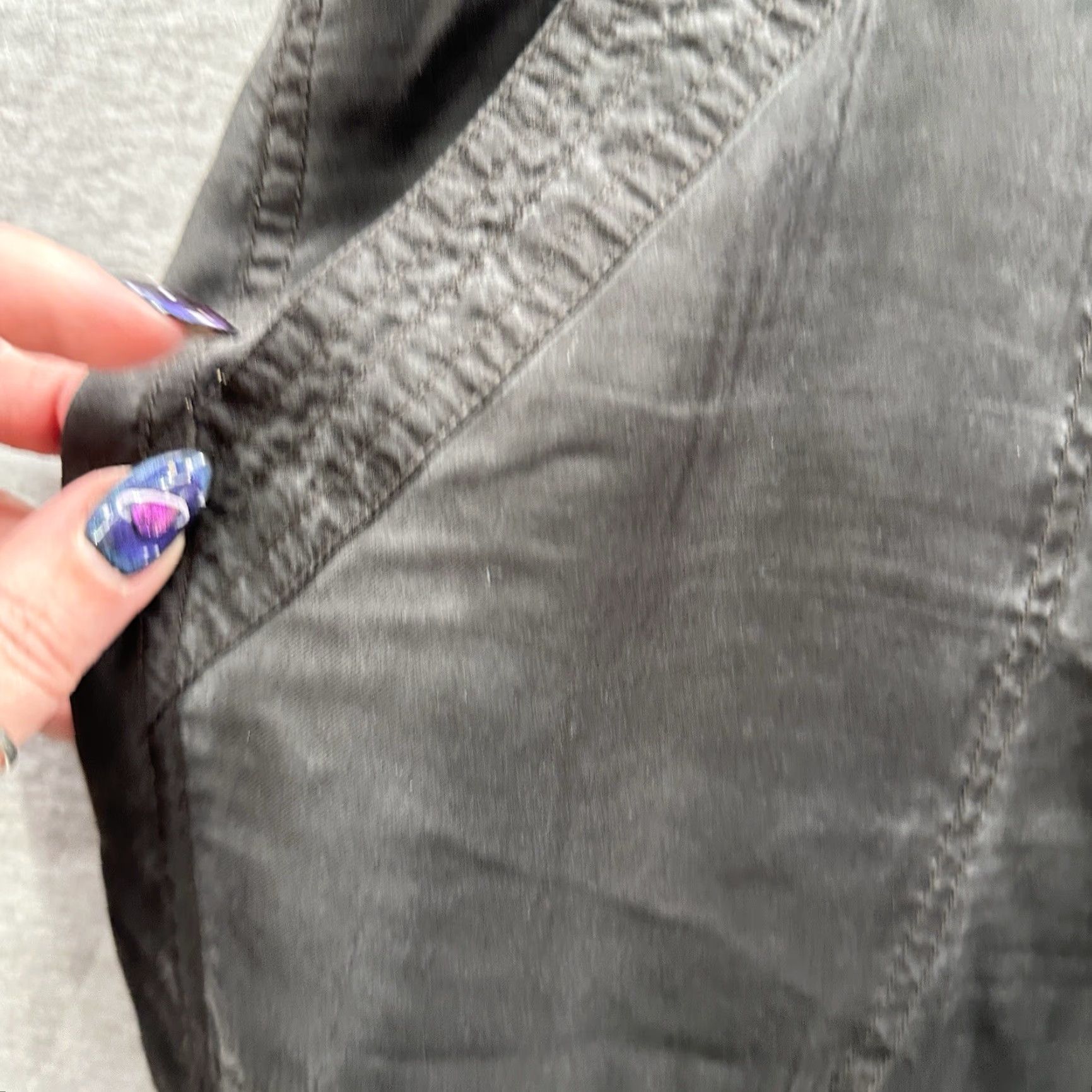 Vintage VINTAGE Cache Women’s Cargo Pants 4 Black Silk Rhinestone Accents 90s Bohemian Festival Size 27" / US 4 / IT 40 - 6 Thumbnail