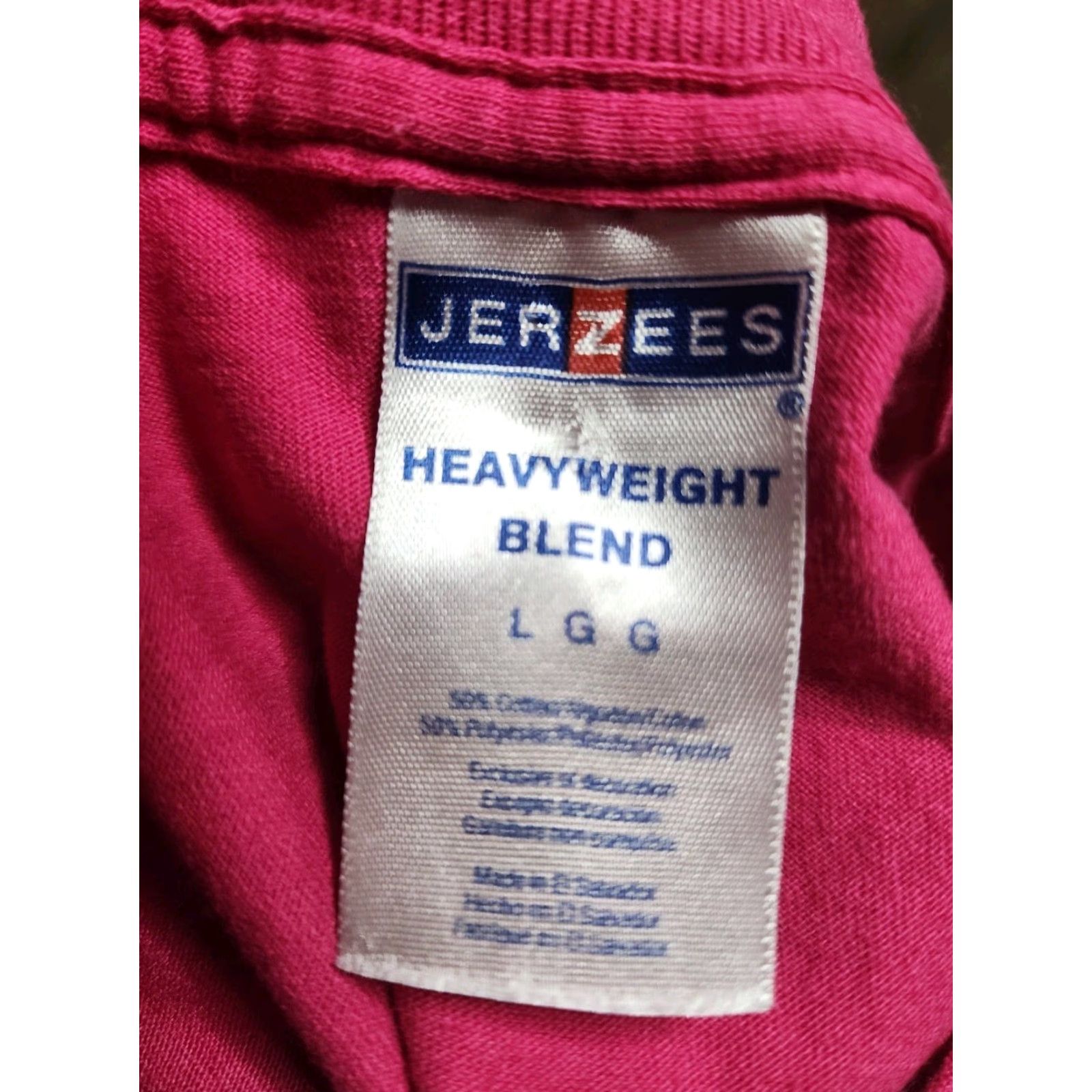 Jerzees VINTAGE Jerzees Nautical T-Shirt Men Large Pink Short Sleeve Cotton Logo All Seasons Size US L / EU 52-54 / 3 - 5 Thumbnail