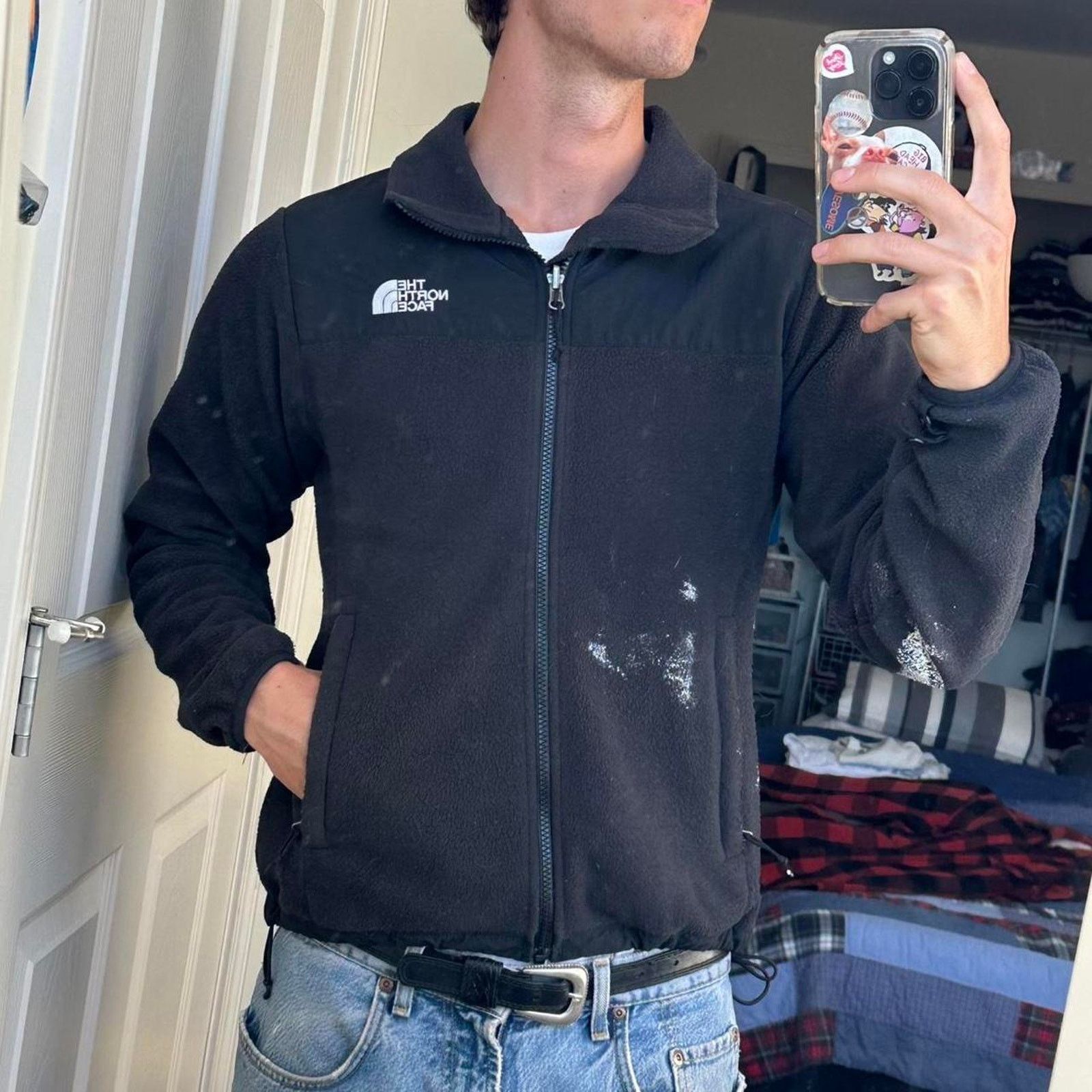 The North Face × Vintage black Basic The North Face TNF Zip Up Fleece Denali Jacket Size S / US 4 / IT 40 - 8 Thumbnail