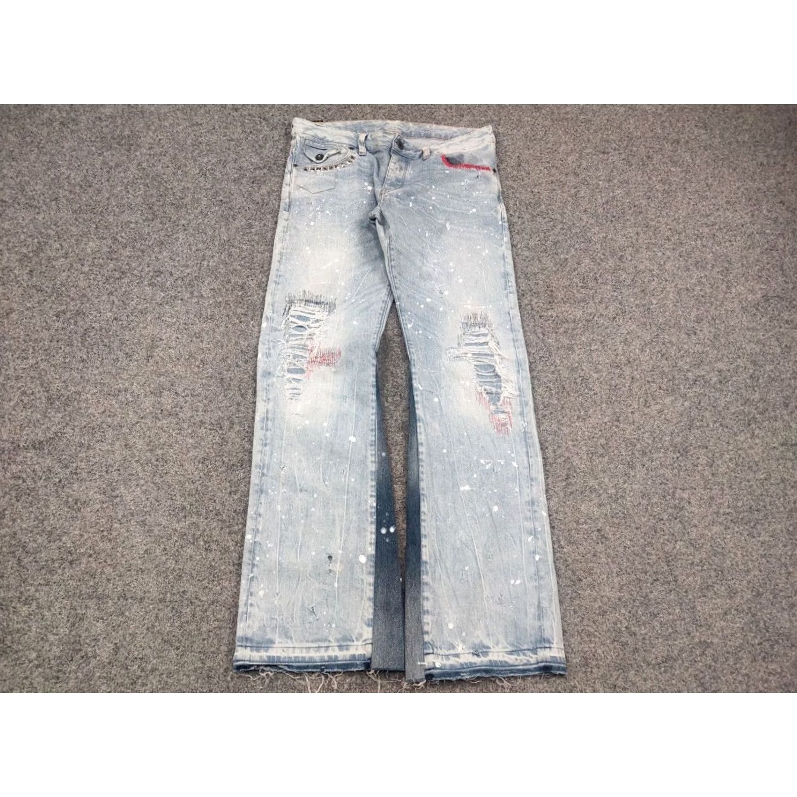 G-Star G-Star Raw Custom Jeans Jeans G-Star Flared Men's Denim 34 Blue 90s Y2K Stars Vintage Distressed 5-Pocket Regular Slim? Size US 33 - 4 Thumbnail