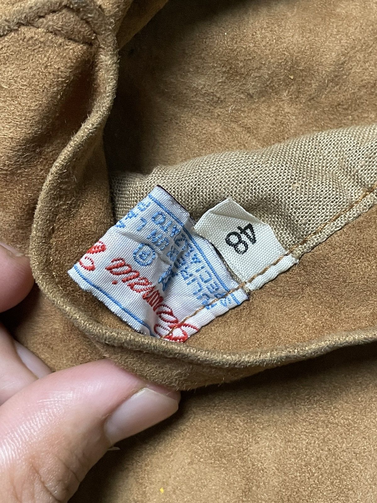 Vintage Vintage Peter Keen Leather Suede Jacket (45) Size US S / EU 44-46 / 1 - 8 Thumbnail