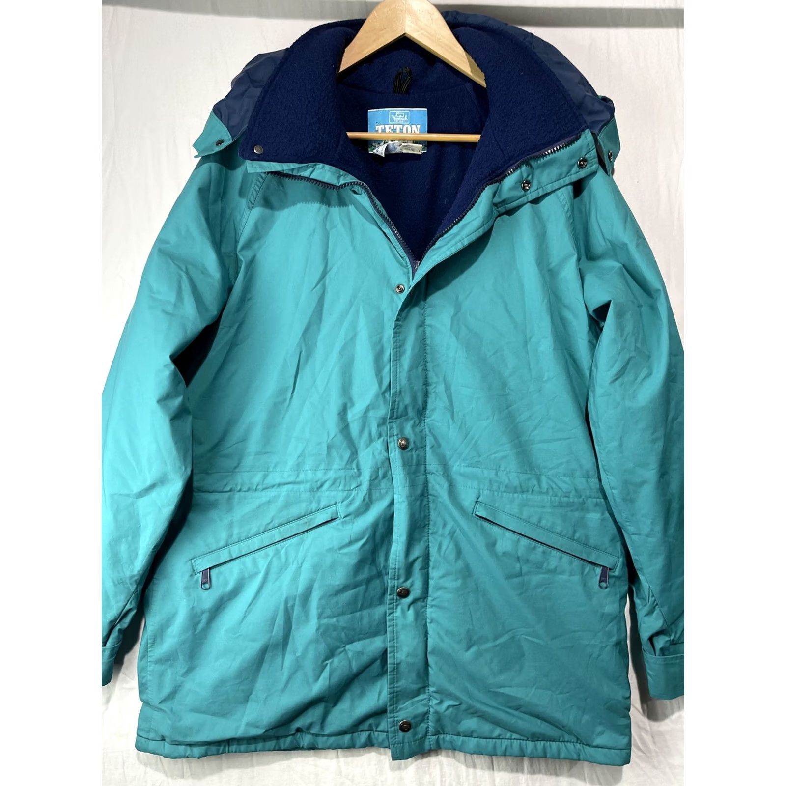Vintage VINTAGE Woolrich Jacket Mens Large Blue Windbreaker Teton Gore Tex Hooded Zip Size US L / EU 52-54 / 3 - 2 Thumbnail