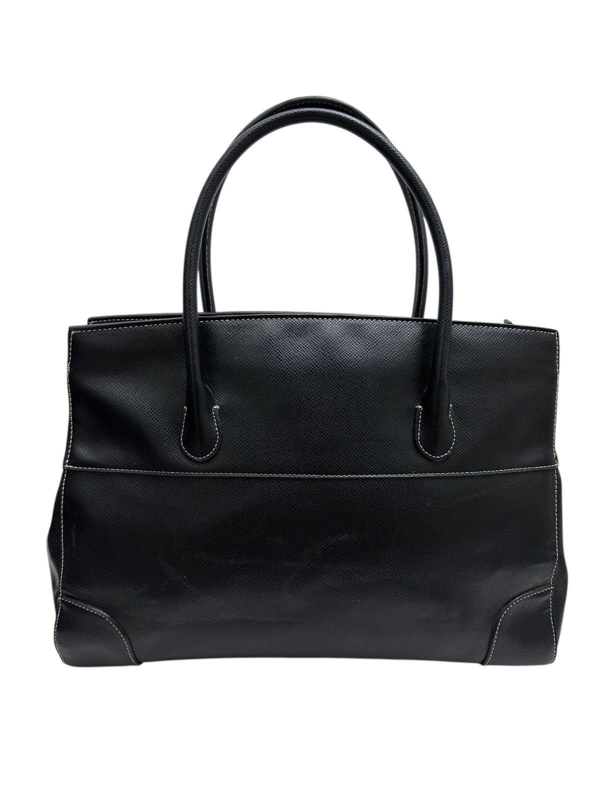 Genuine Leather RARE ‼️ Leather Black ‘Birkin’ Bag Size ONE SIZE - 4 Thumbnail