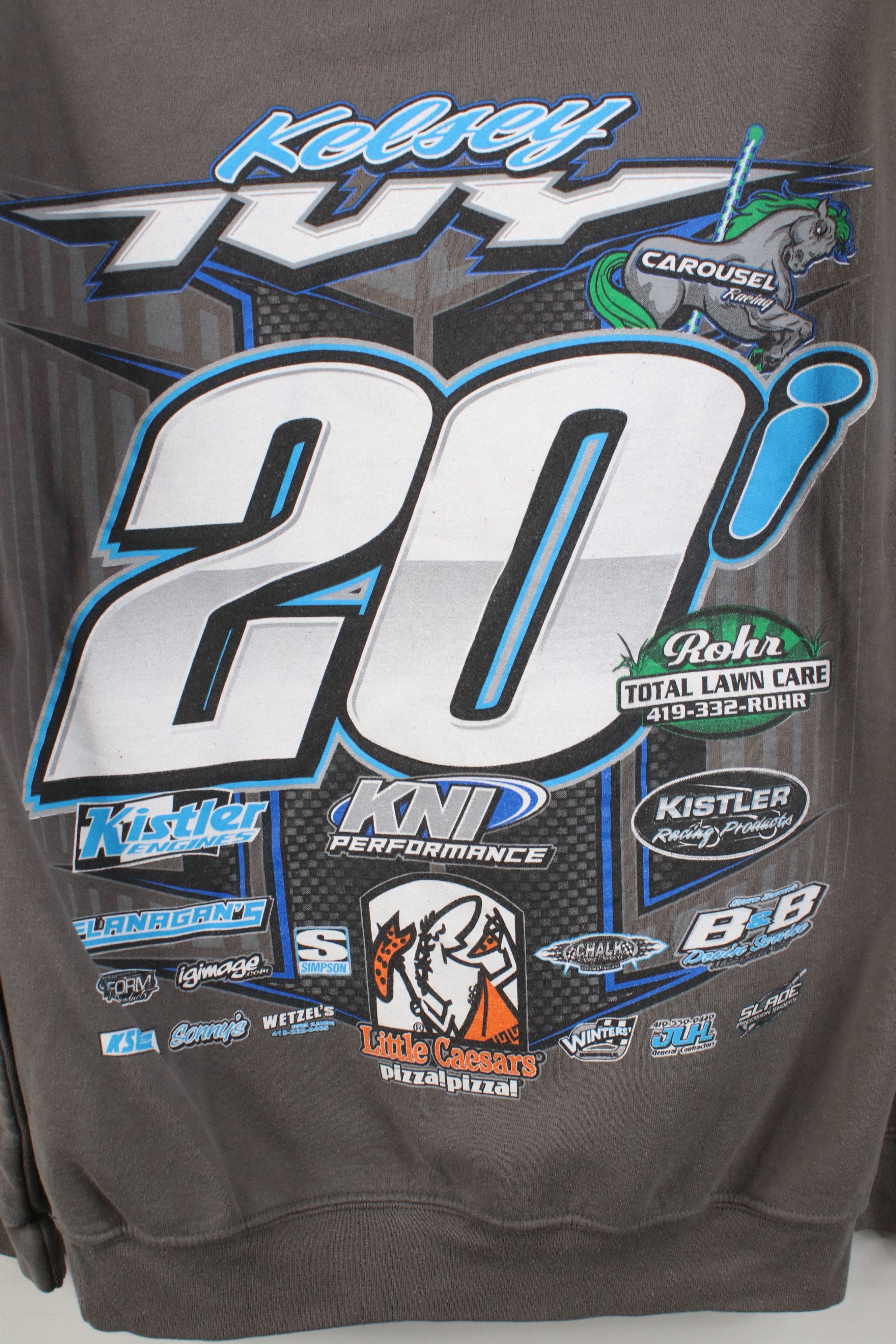 Vintage Y2K Streetwear Kelsey Ivy Racing Hoodie Sweatshirt Gray Size US S / EU 44-46 / 1 - 11 Thumbnail