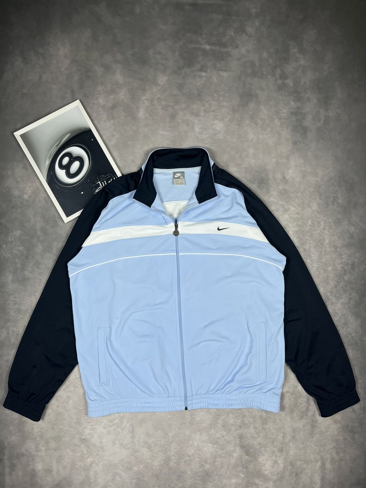 Nike Nike Vintage Y2K Silver Tag Track Jacket Light Blue Men’s XL Size US L / EU 52-54 / 3 - 3 Thumbnail