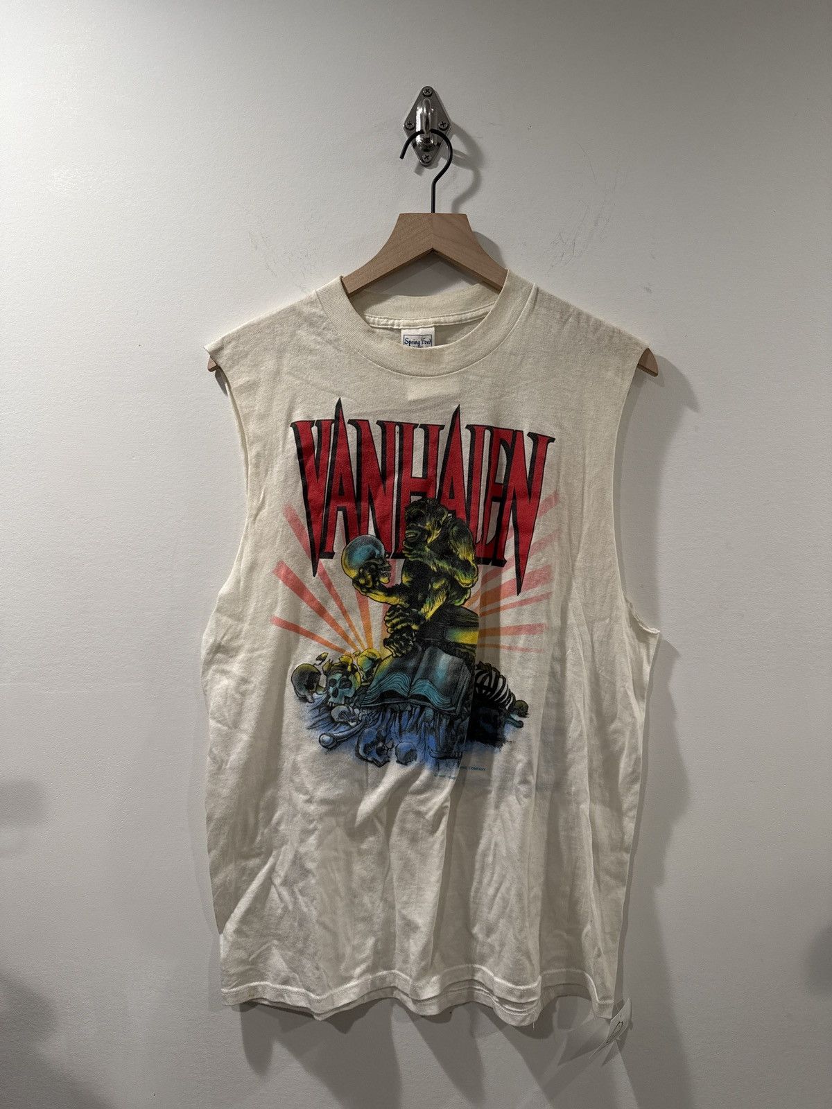 Vintage Vintage 1988 Van Halen Tour ’88 Sleeveless Tee Size US XL / EU 56 / 4 - 1 Thumbnail