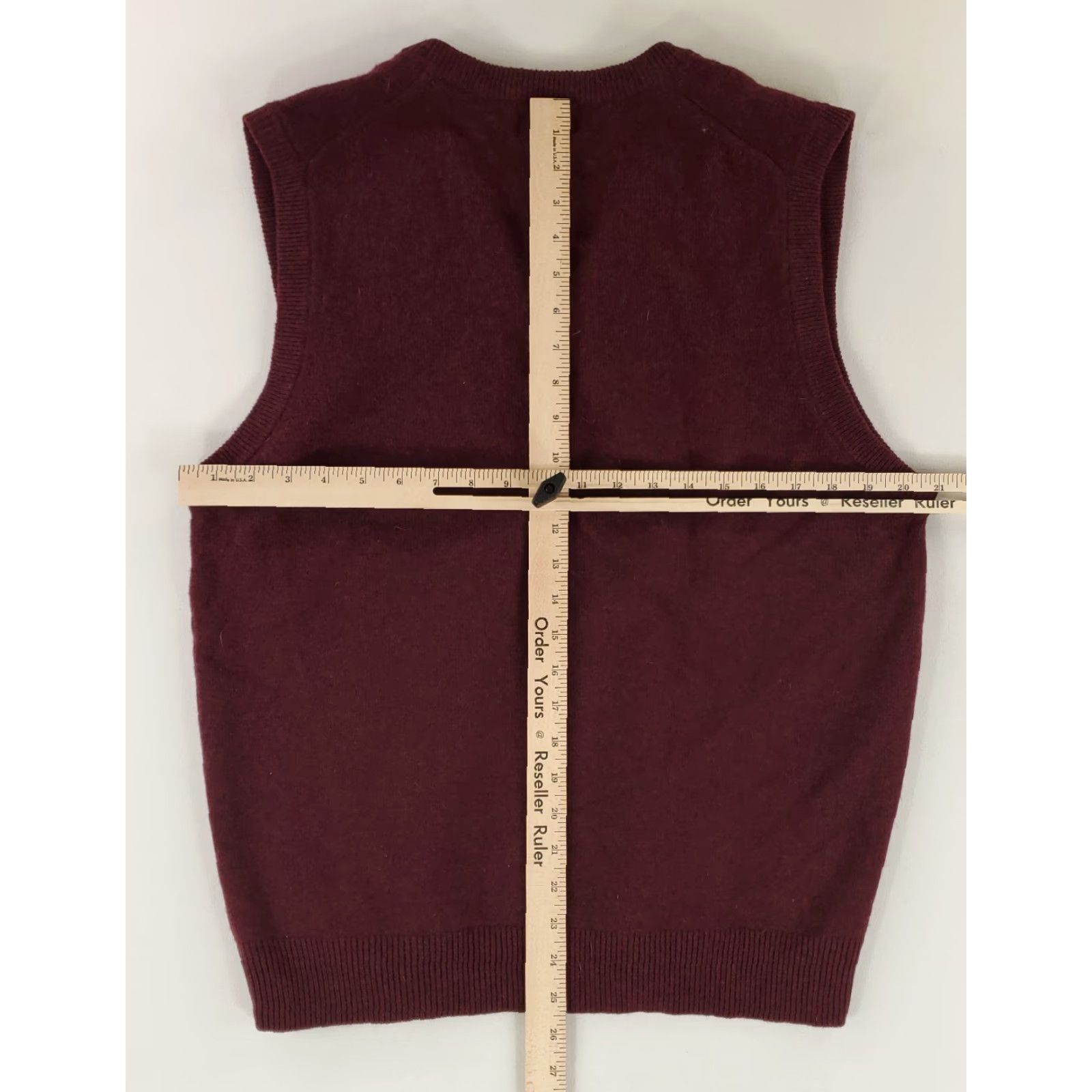 Vintage LL Bean Sweater Vest 100% Lambs Wool Maroon Purple Mens M Wool Vest Mens M Maroon Purple Knit LL Bean Size US M / EU 48-50 / 2 - 6 Thumbnail