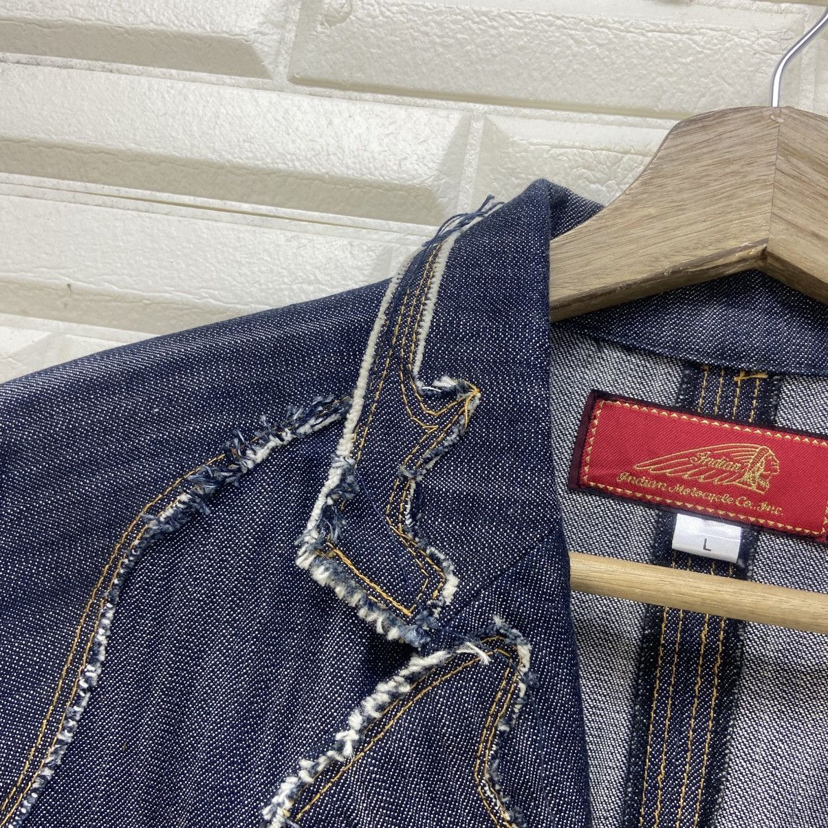 Indian Motorcycle Indian Motorcycles Distressed Denim Jacket Size US S / EU 44-46 / 1 - 8 Thumbnail