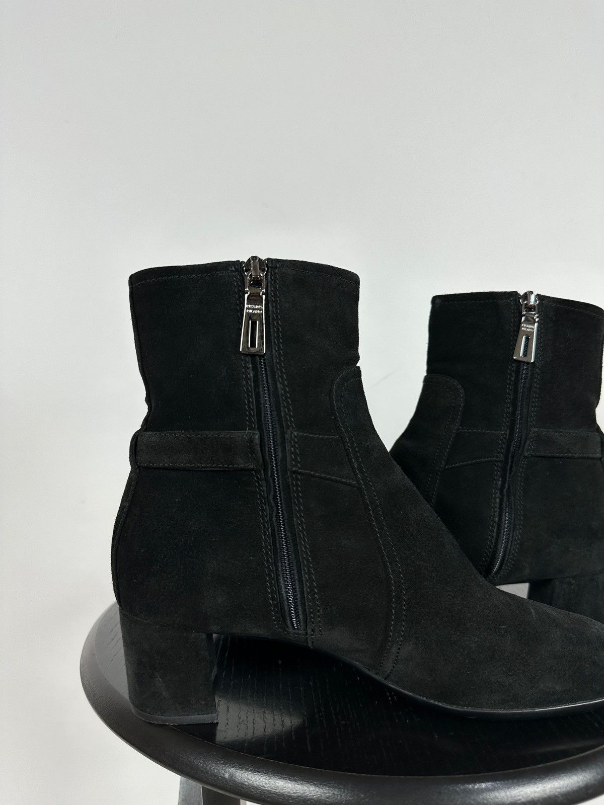 Prada Prada Suede Zip Ankle Boots Size US 7 / IT 37 - 18 Thumbnail