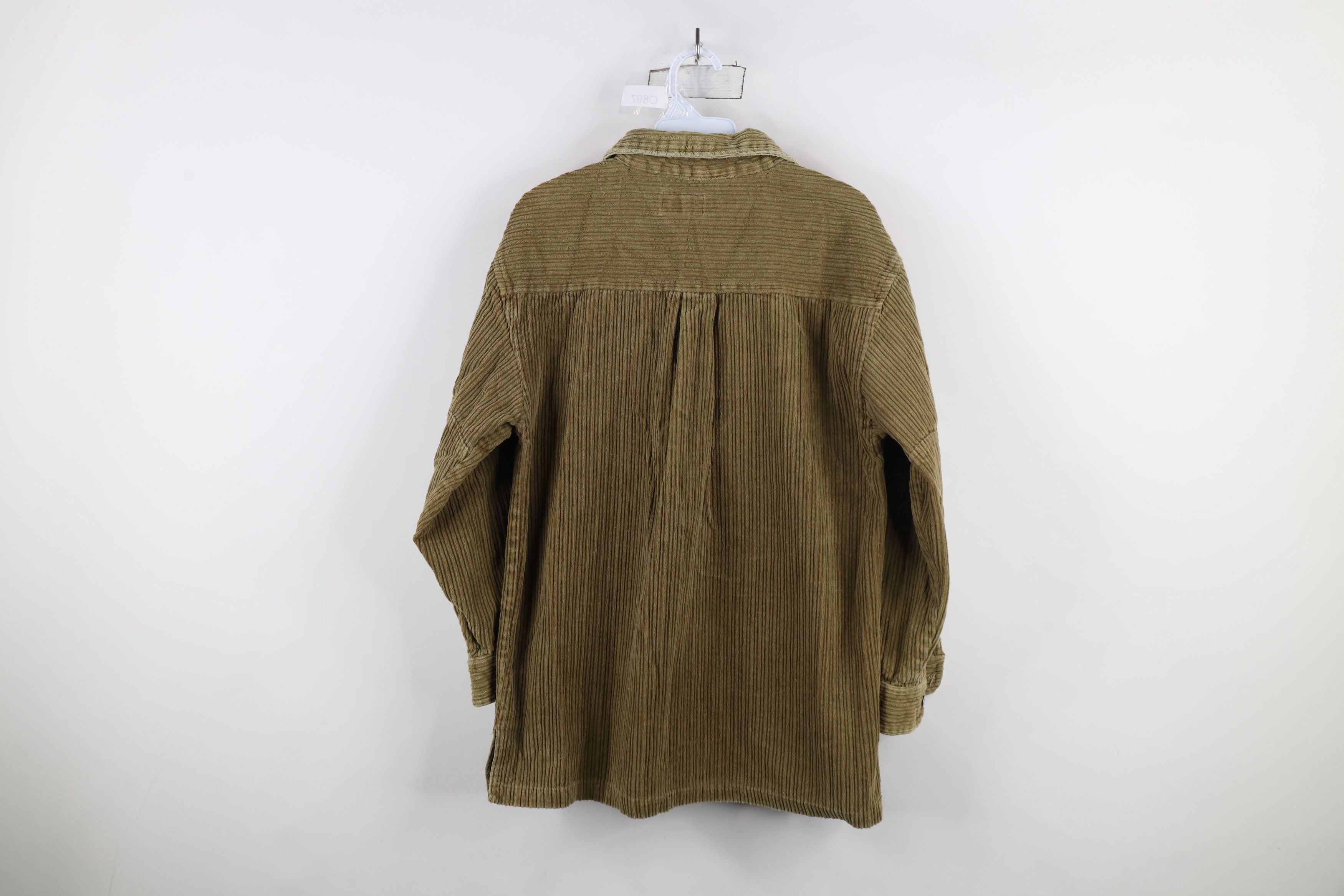Vintage Vintage 90s Y2K Streetwear Full Zip Corduroy Shirt Jacket Size M / US 6-8 / IT 42-44 - 12 Thumbnail