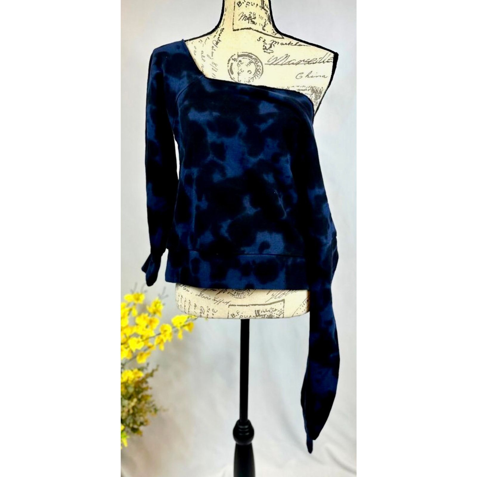 Other 525 America French Terry One Shoulder Top Indigo L Size L / US 10 / IT 46 - 6 Thumbnail