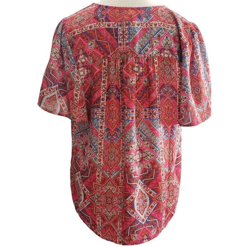 Designer Ct1416a W5 Abstract Blouse Medium Size M / US 6-8 / IT 42-44 - 2 Thumbnail