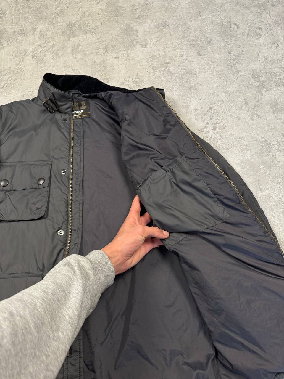 Barbour Barbour International Padded Gray Mens Jacket Size S Size US S / EU 44-46 / 1 - 15 Thumbnail