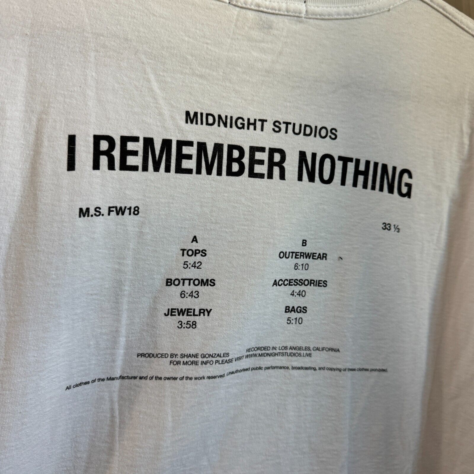 Midnight Studios Midnight Studios Joy Division Ian Curtis Nothing T-Shirt Size US M / EU 48-50 / 2 - 10 Thumbnail