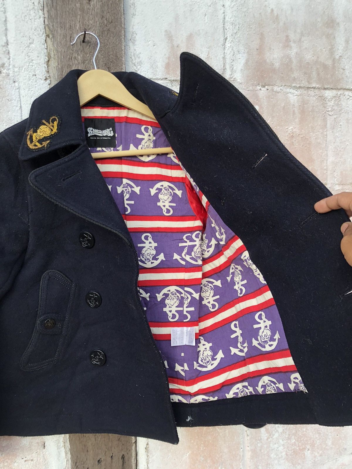 Japanese Brand × Vintage PeaCoat Jacket Rnaslang Size M / US 6-8 / IT 42-44 - 8 Thumbnail