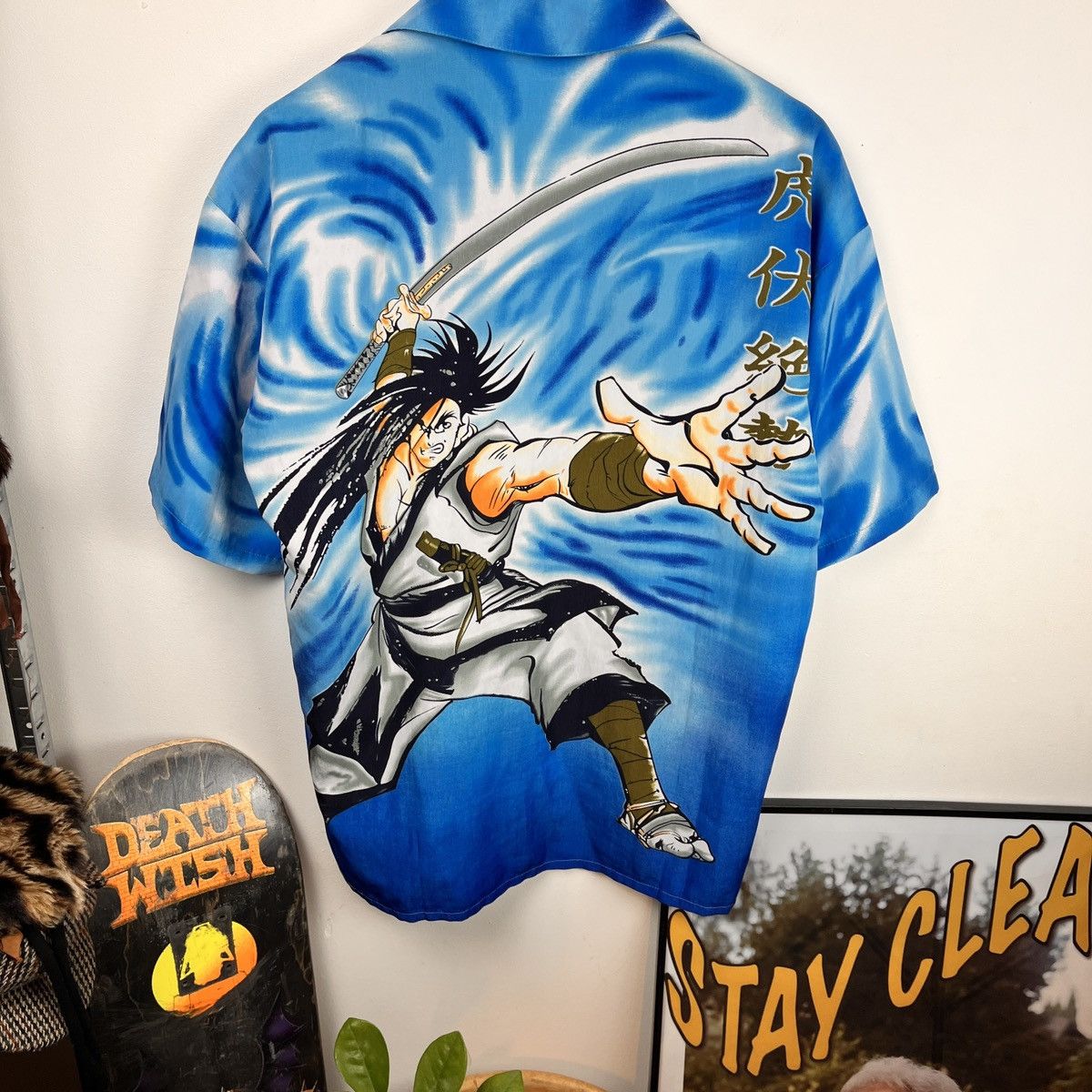 Anime Anime shirt Samurai Champ Lu 90s manga y2k Rap Size US M / EU 48-50 / 2 - 2 Thumbnail