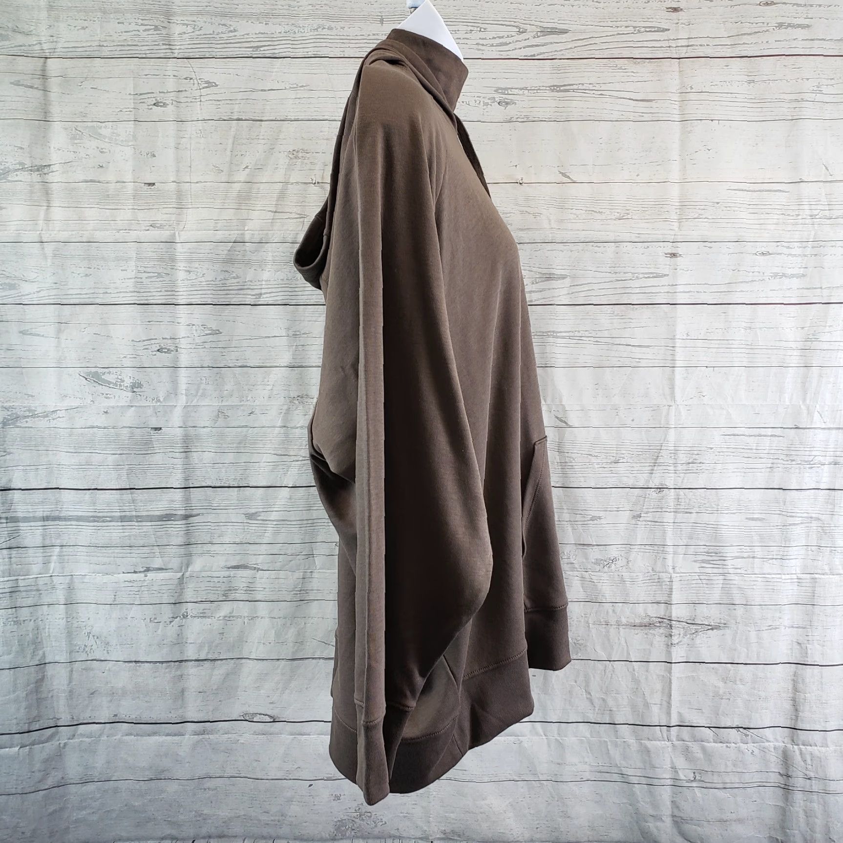 Universal Standard Womens Fallon Funnel Neck Hoodie Sz 2XL 30-32 Nutmeg Cotton