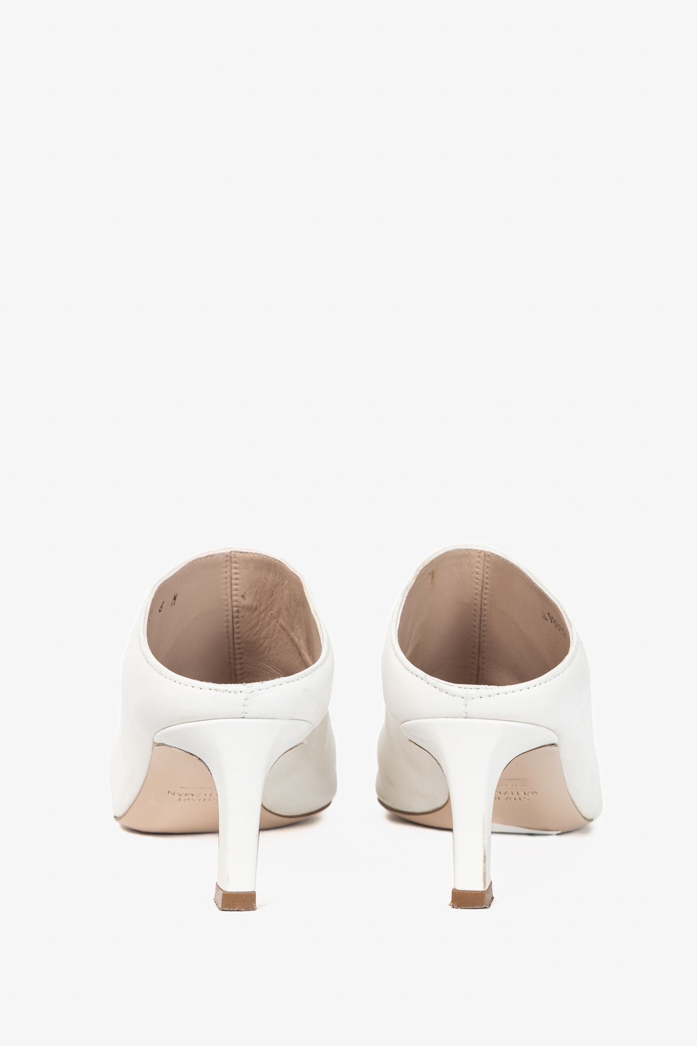 Stuart Weitzman Stuart Weitzman Mira Nero Leather Pointed-Toe Mules Size US 6 / IT 36 - 3 Thumbnail