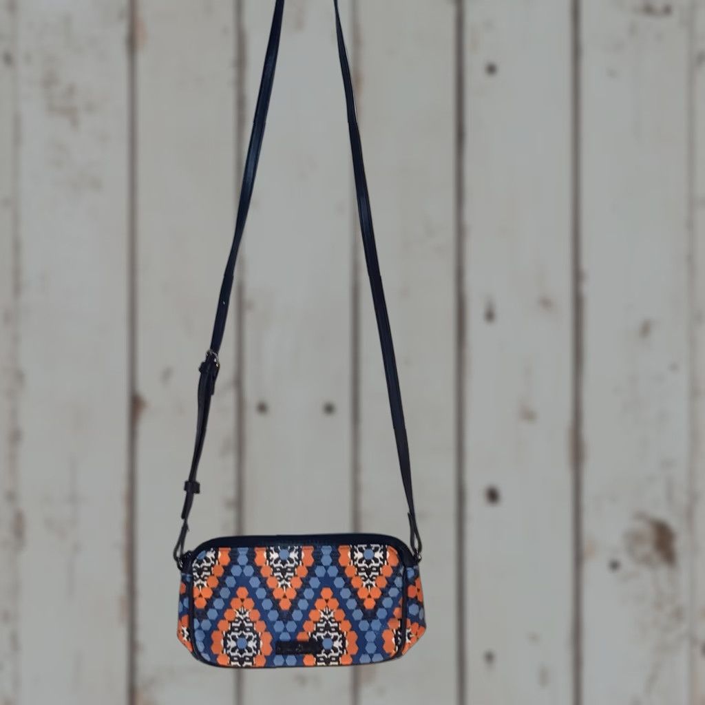 Vera Bradley Vera Bradley Aztec Leather Crossbody Bag with Dividers & Multi-Pockets, Small, Multicolor, Womens Size ONE SIZE - 1 Thumbnail