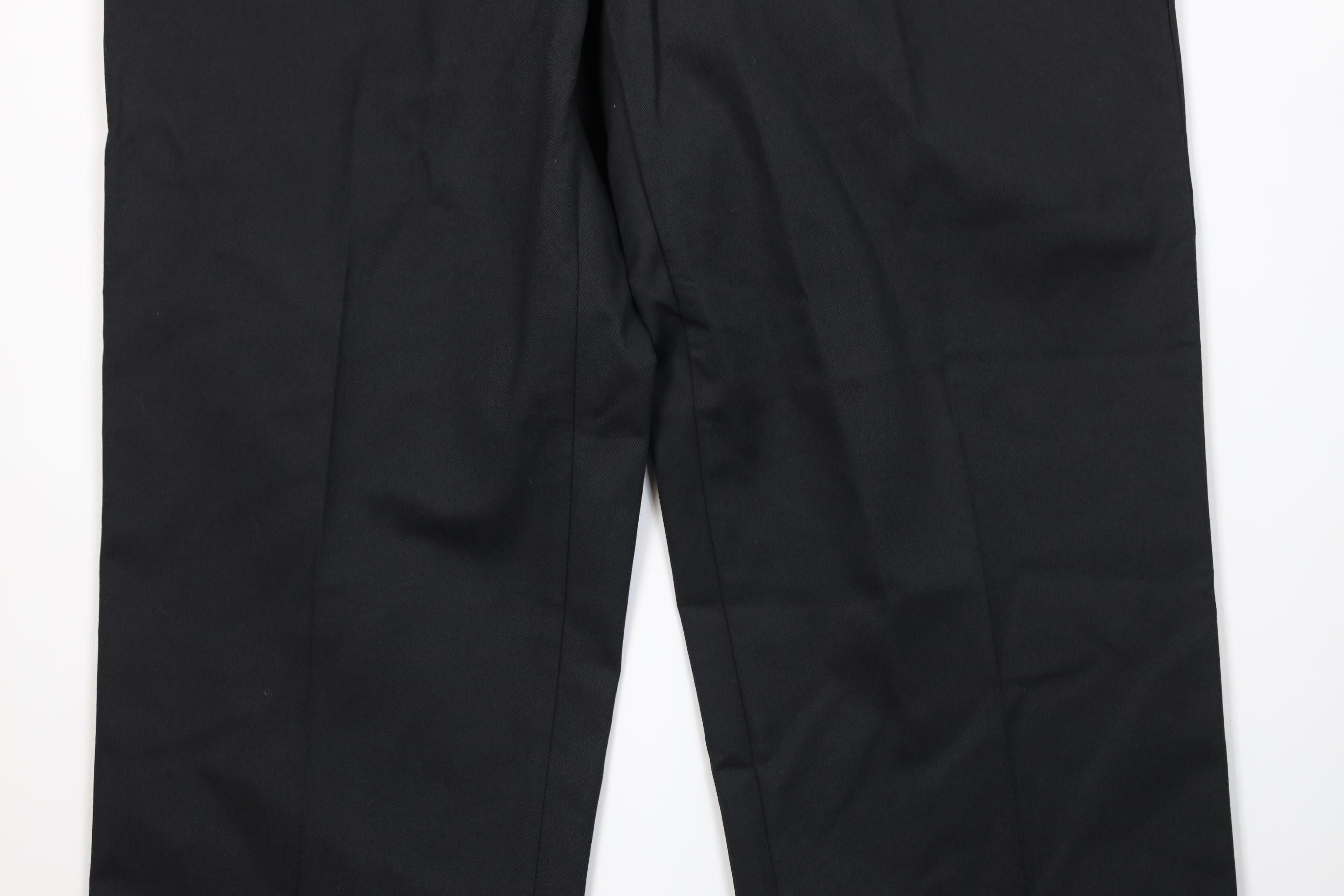 Vintage Vintage 70s Streetwear Flared Wide Leg Chino Pants Black USA Size US 42 / EU 58 - 3 Thumbnail