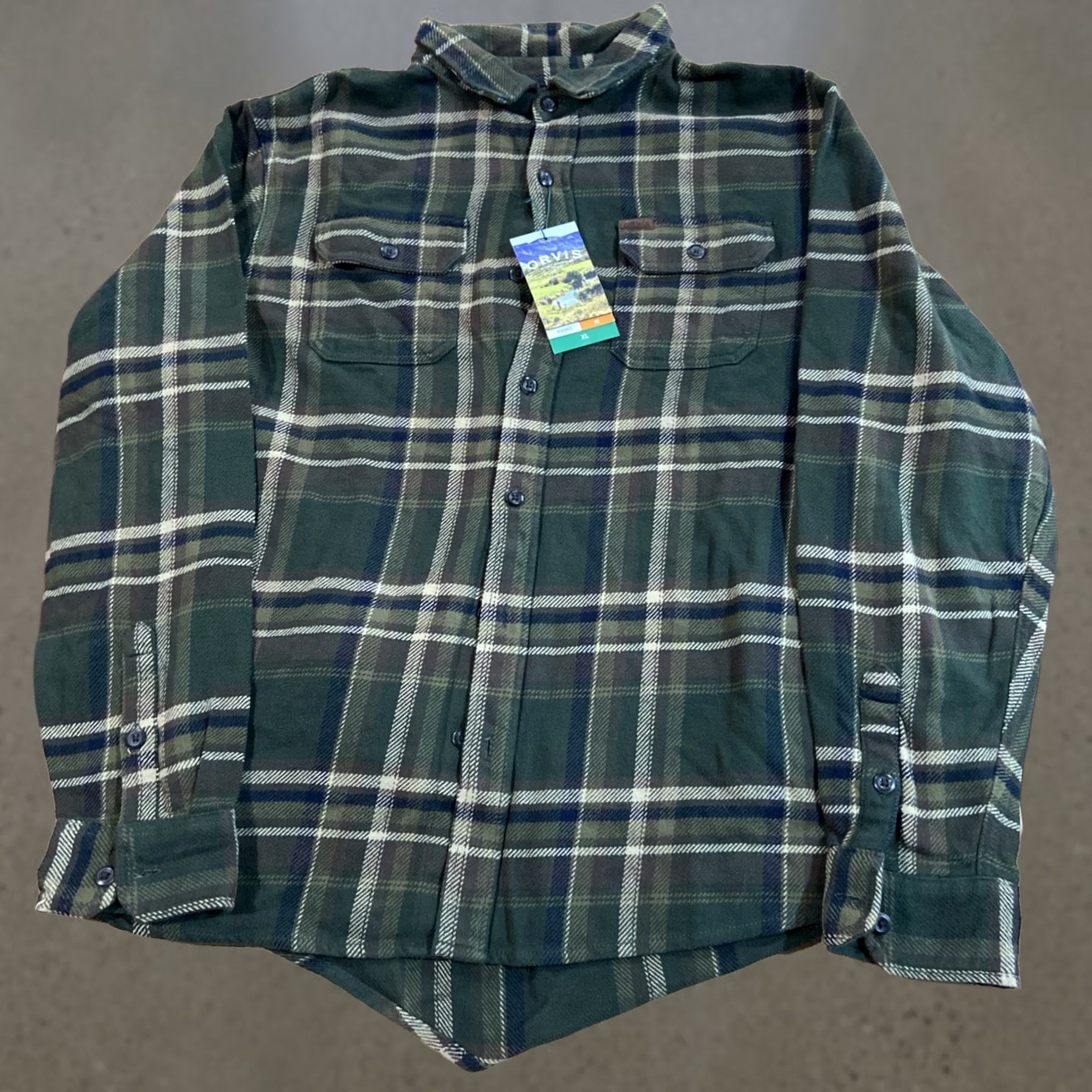 Orvis Orvis Men's Big Bear Heavyweight Flannel Shirt Cotton Multicolor XL Size XL Size US XL / EU 56 / 4 - 1 Thumbnail