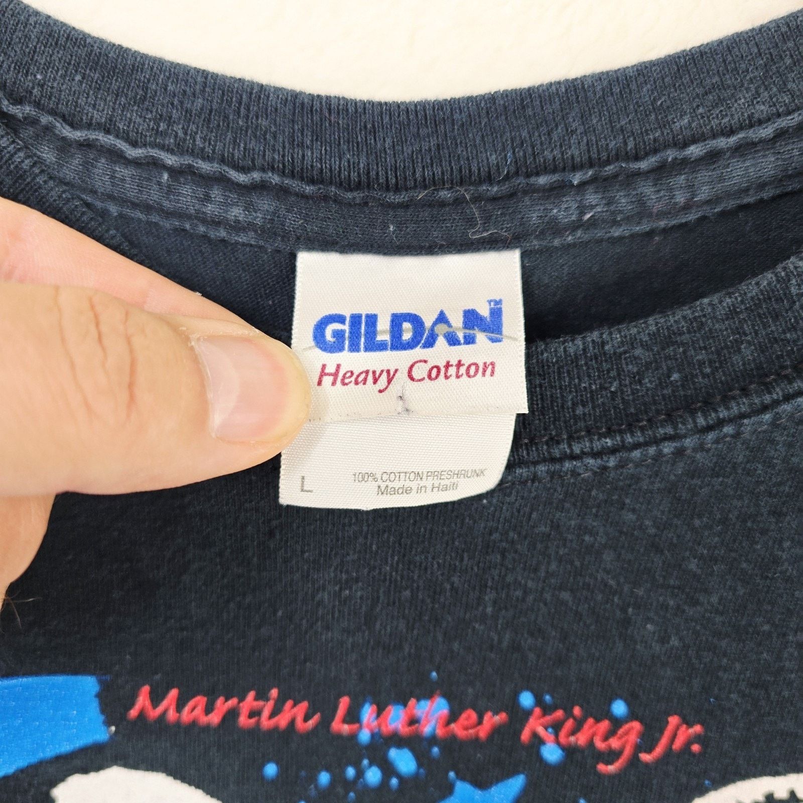 Gildan Black History Month Shirt L MLK Malcom X Obama Douglas Vtg Size US L / EU 52-54 / 3 - 4 Thumbnail