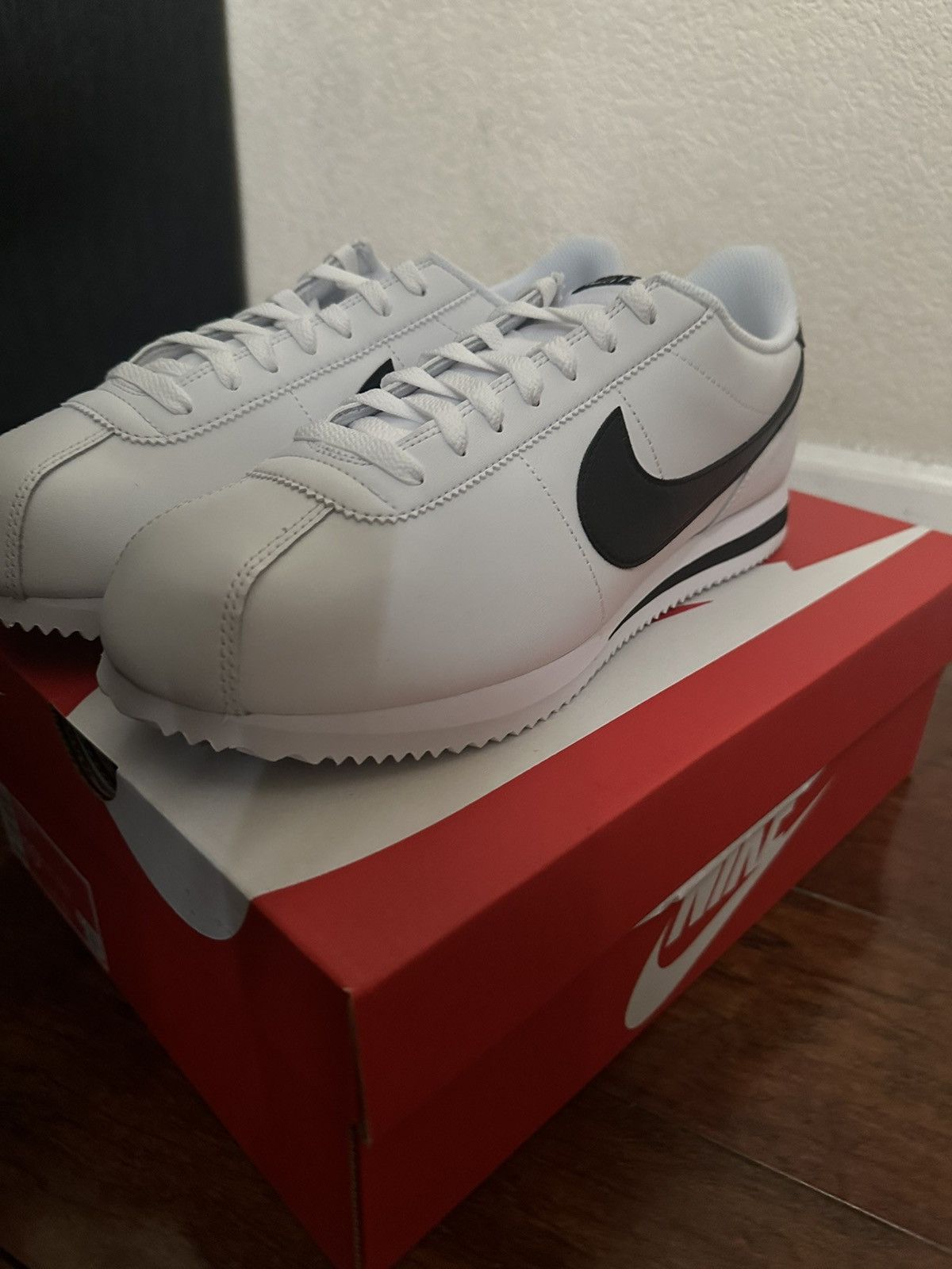 image of Nike Cortez Shoes in White, Men's (Size 10.5)