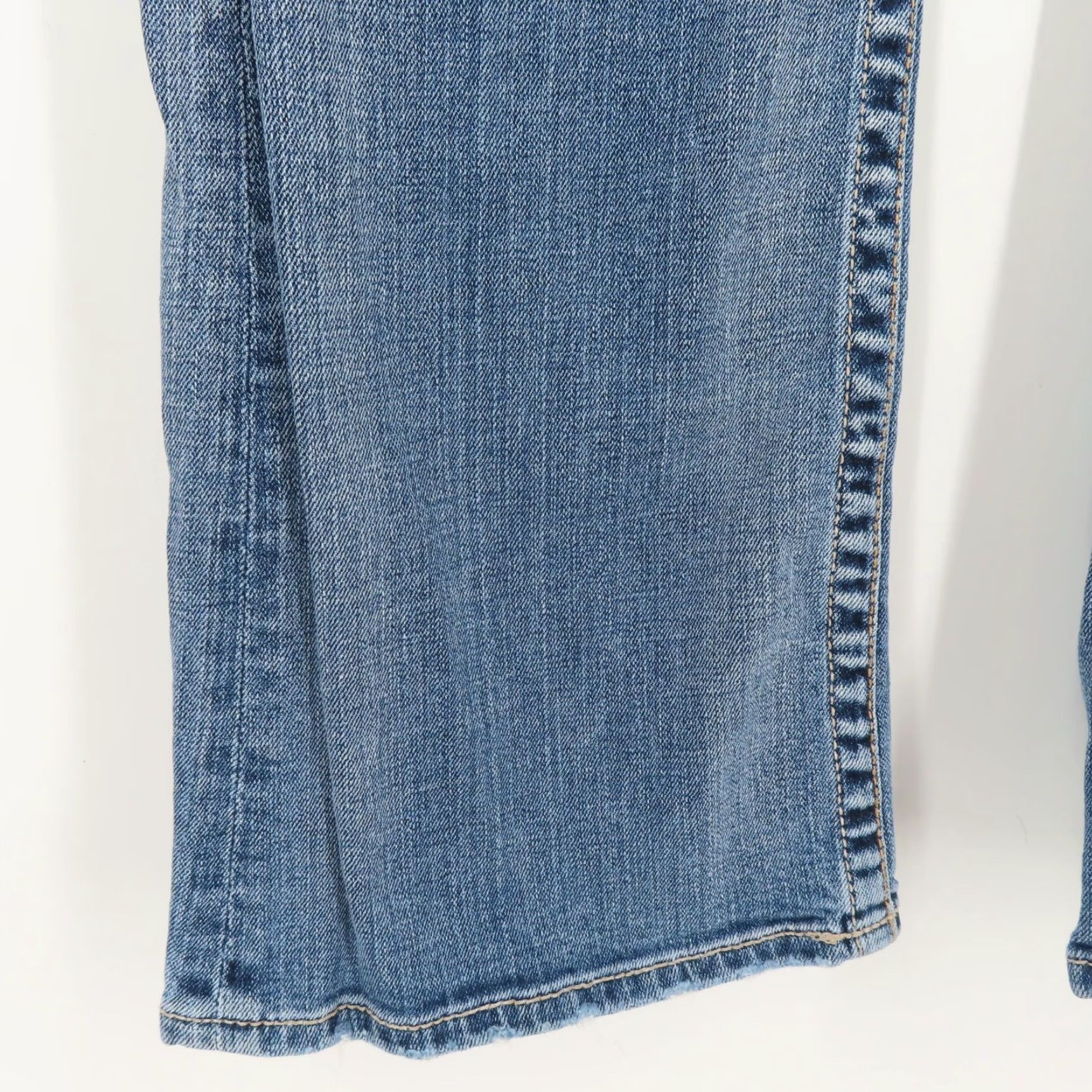 Denime Big Star Casey K Low Rise Distressed Stonewash Denim Blue Jeans Pants Women 28 Regular 5-Pocket Design Bootscut Size 28" / US 6 / IT 42 - 5 Thumbnail
