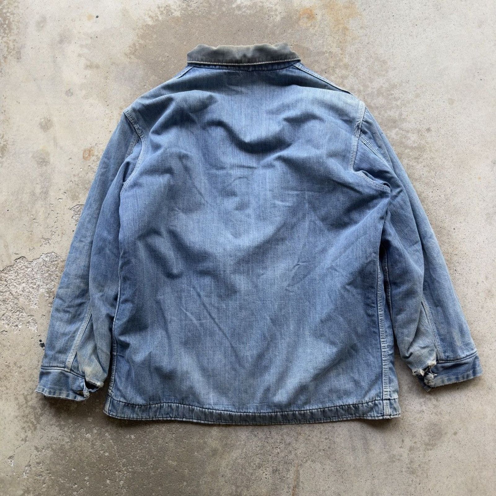 Vintage Thrashed Faded Distressed Sears Chore Coat ERD Grunge RRL Size US XL / EU 56 / 4 - 2 Thumbnail
