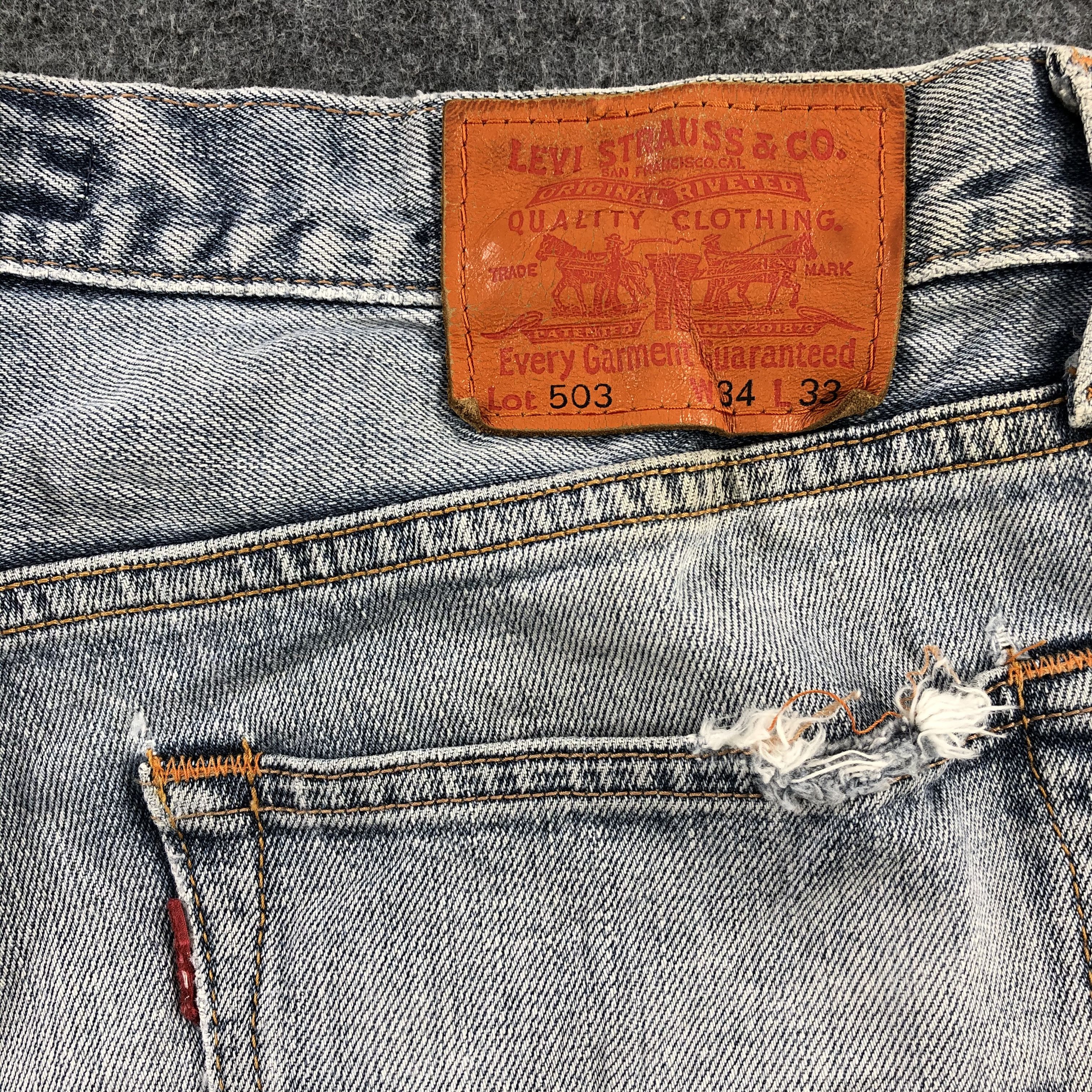 Levi's × Vintage Vintage Light Wash Levis 503 Jeans-JM1908 Size US 37 - 6 Thumbnail