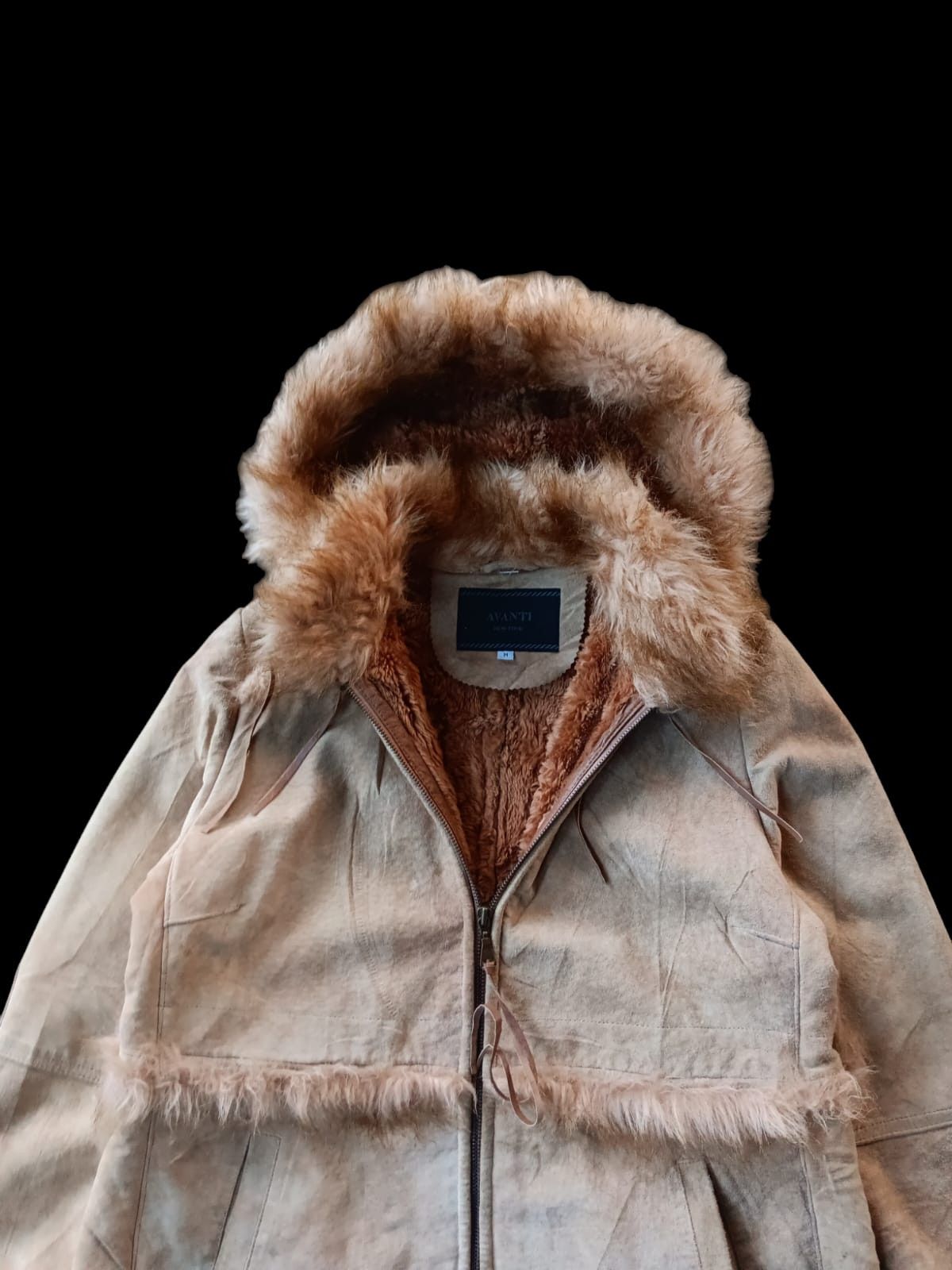 Vintage Avanti NewYork suede fur hoodie style jacket Size US M / EU 48-50 / 2 - 2 Thumbnail
