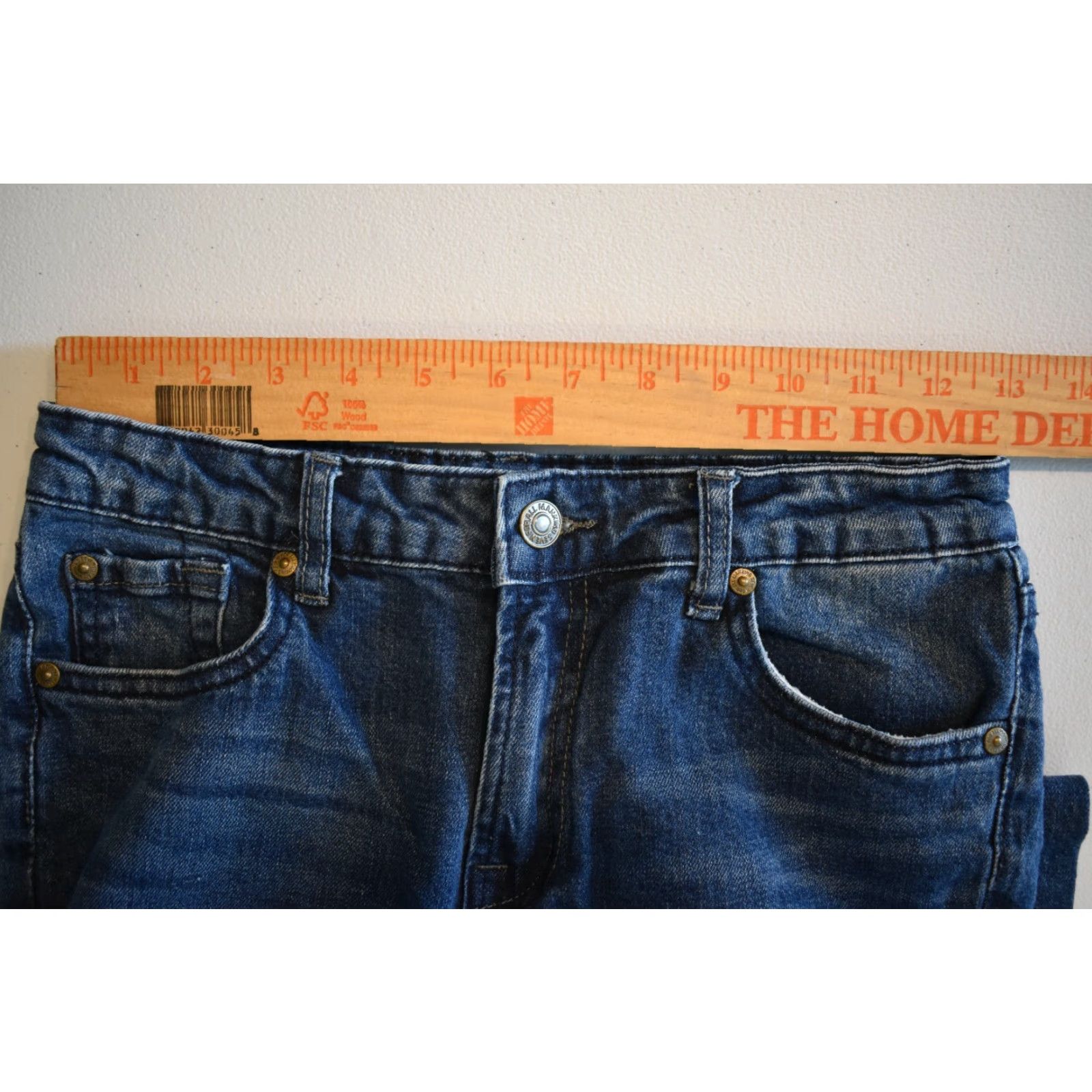 7 For All Mankind 7 For All Mankind Jeans Womens 26x27 Straight Leg Regular Rise Mid Inseam 27 Blue Cotton Blend Denim Size 12 XS? Wait Size 26" / US 2 / IT 38 - 3 Thumbnail