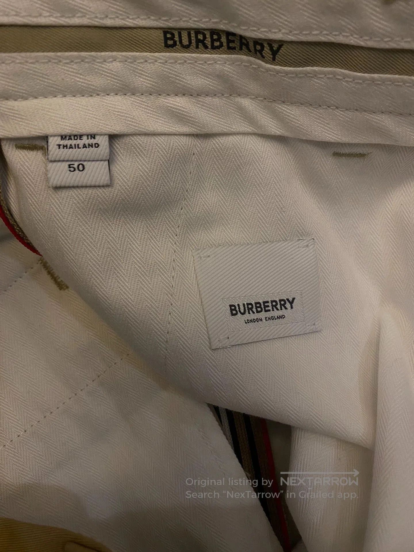 Burberry Beige Casual Pants Size 34. Size US 34 / EU 50 - 8 Thumbnail