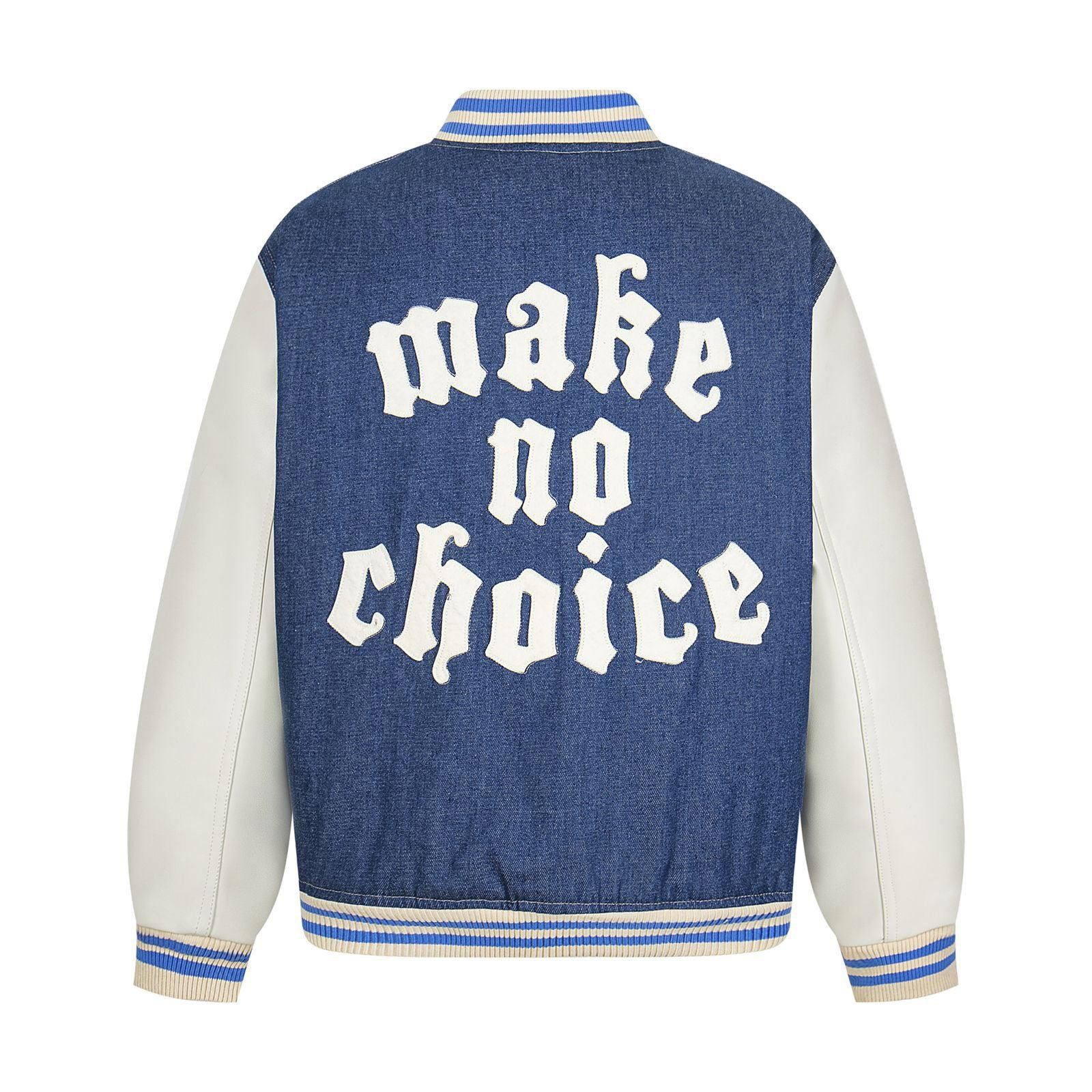 Vintage Triple Cross Varsity Denim Jacket, Retro Letterman Jacket Size US M / EU 48-50 / 2 - 2 Thumbnail