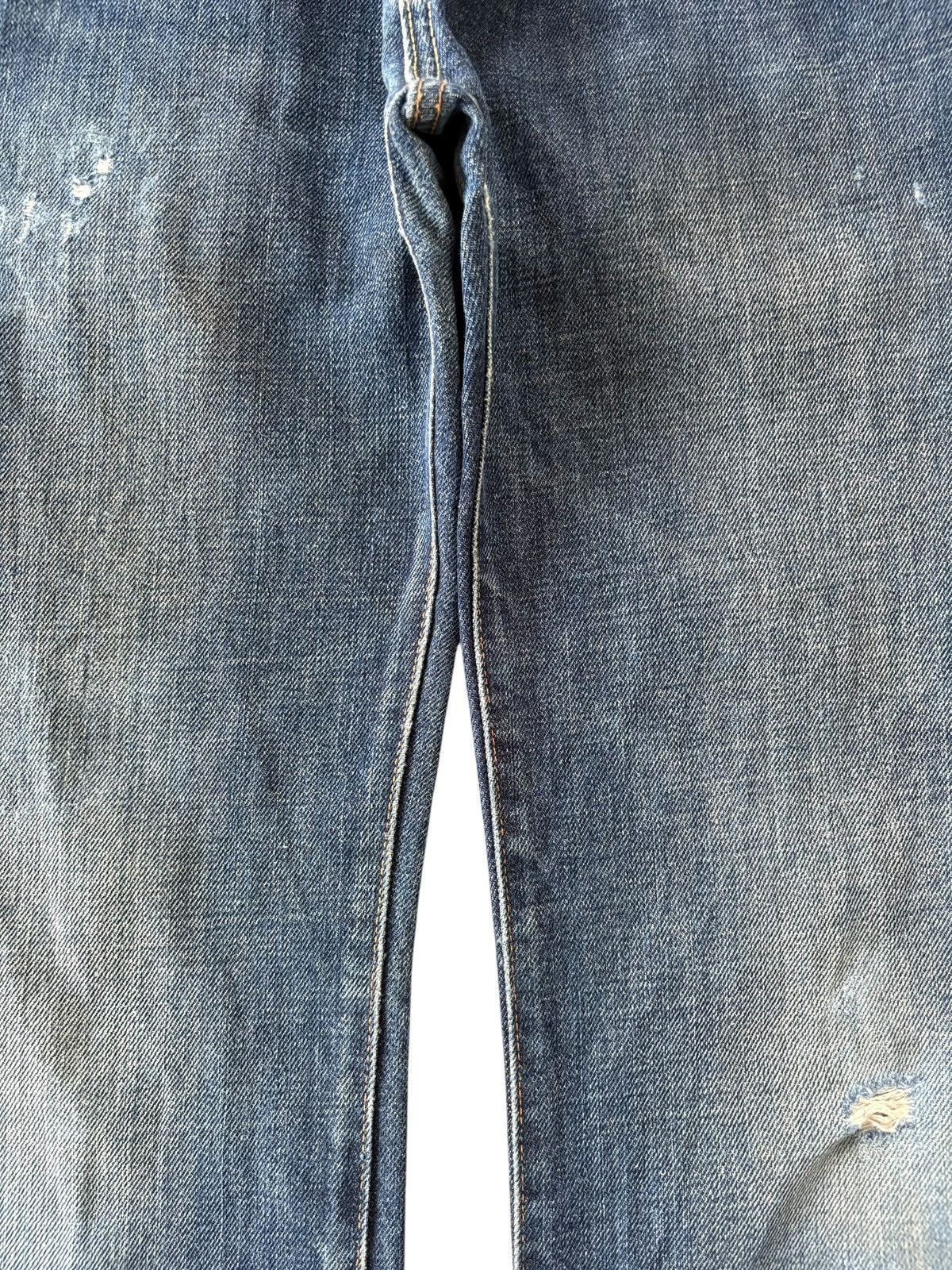 Abercrombie & Fitch Vintage Abercrombie Blue Wash Distress Flare Jeans Size 28" / US 6 / IT 42 - 3 Thumbnail