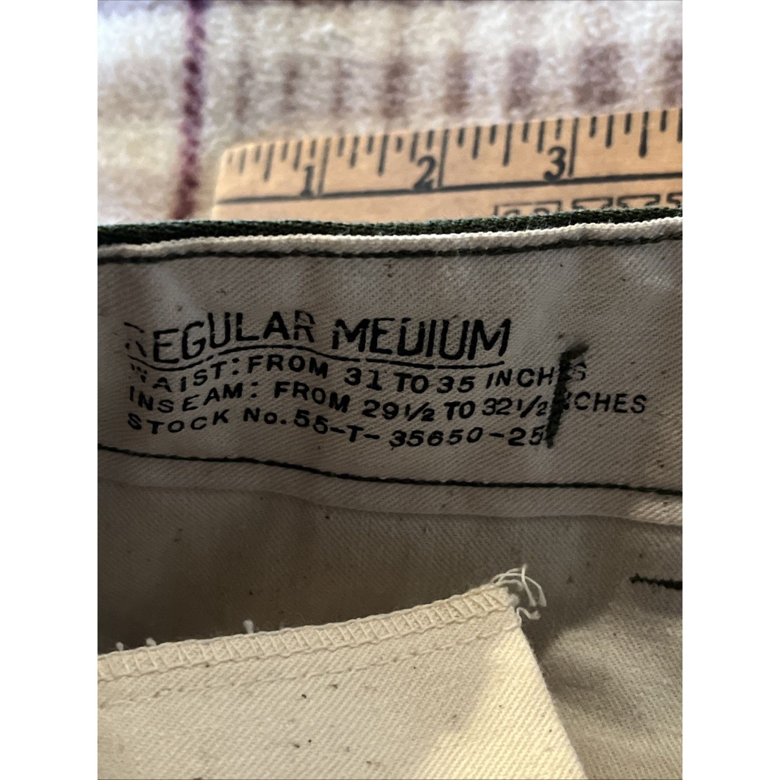 Other Vintage M-1951 Pants Medium ARMY Green Military 33x28 Wool Size US 33 - 3 Thumbnail