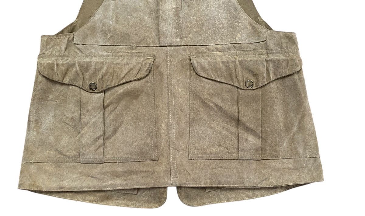 Filson Vintage Filson Style 32 Half Moon Waxed Canvas Hunting Vest Size US S / EU 44-46 / 1 - 5 Thumbnail