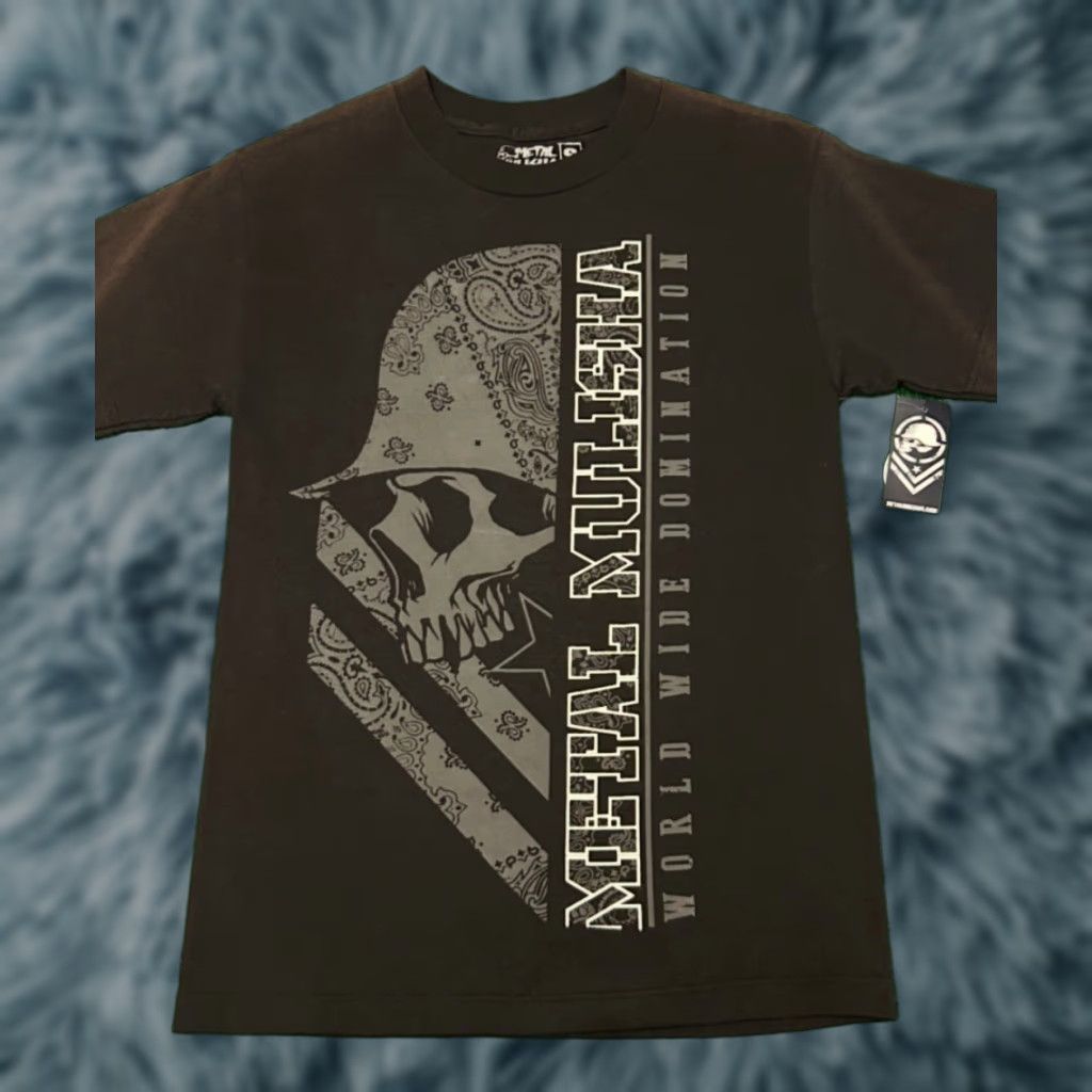 Metal Mulisha VINTAGE Metal Mulisha Skull Helmet Moto VTG Shirt Mens Small W Tags Size US S / EU 44-46 / 1 - 1 Thumbnail