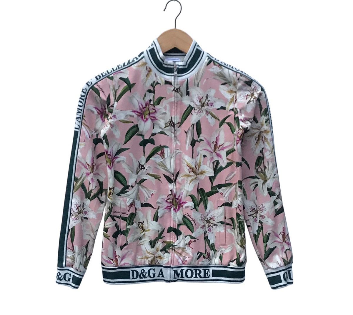 Dolce & Gabbana Lily Floral Overprinted Sweater