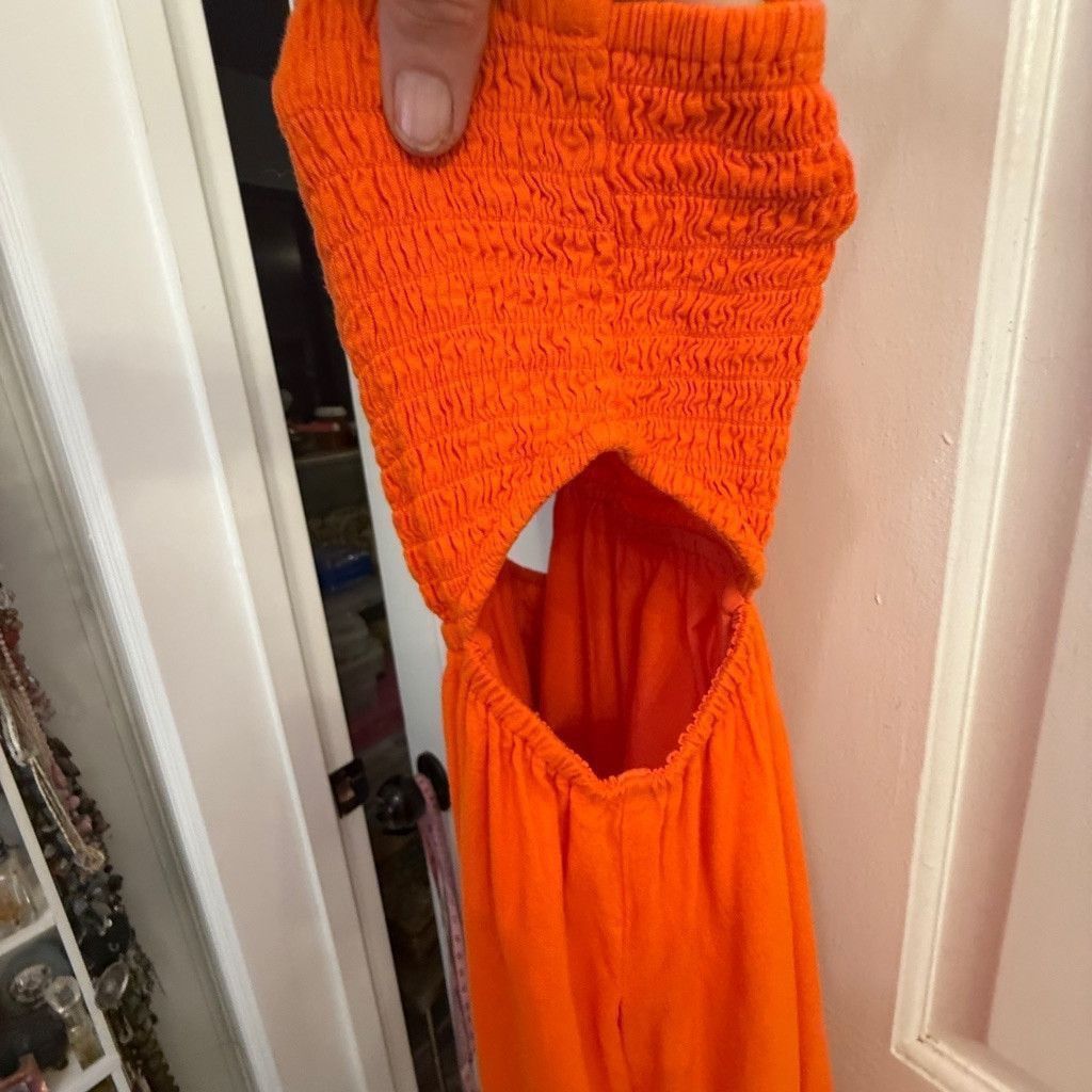 Saltwater Luxe Women's Saltwater Lux Dress, Small, Orange Size S / US 4 / IT 40 - 8 Thumbnail