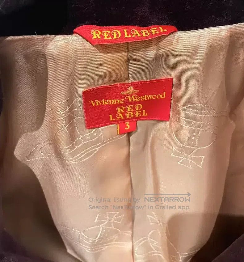 Vivienne Westwood Vivienne Westwood Red label velvet Saturn blazer, rare bur Size L / US 10 / IT 46 - 4 Thumbnail