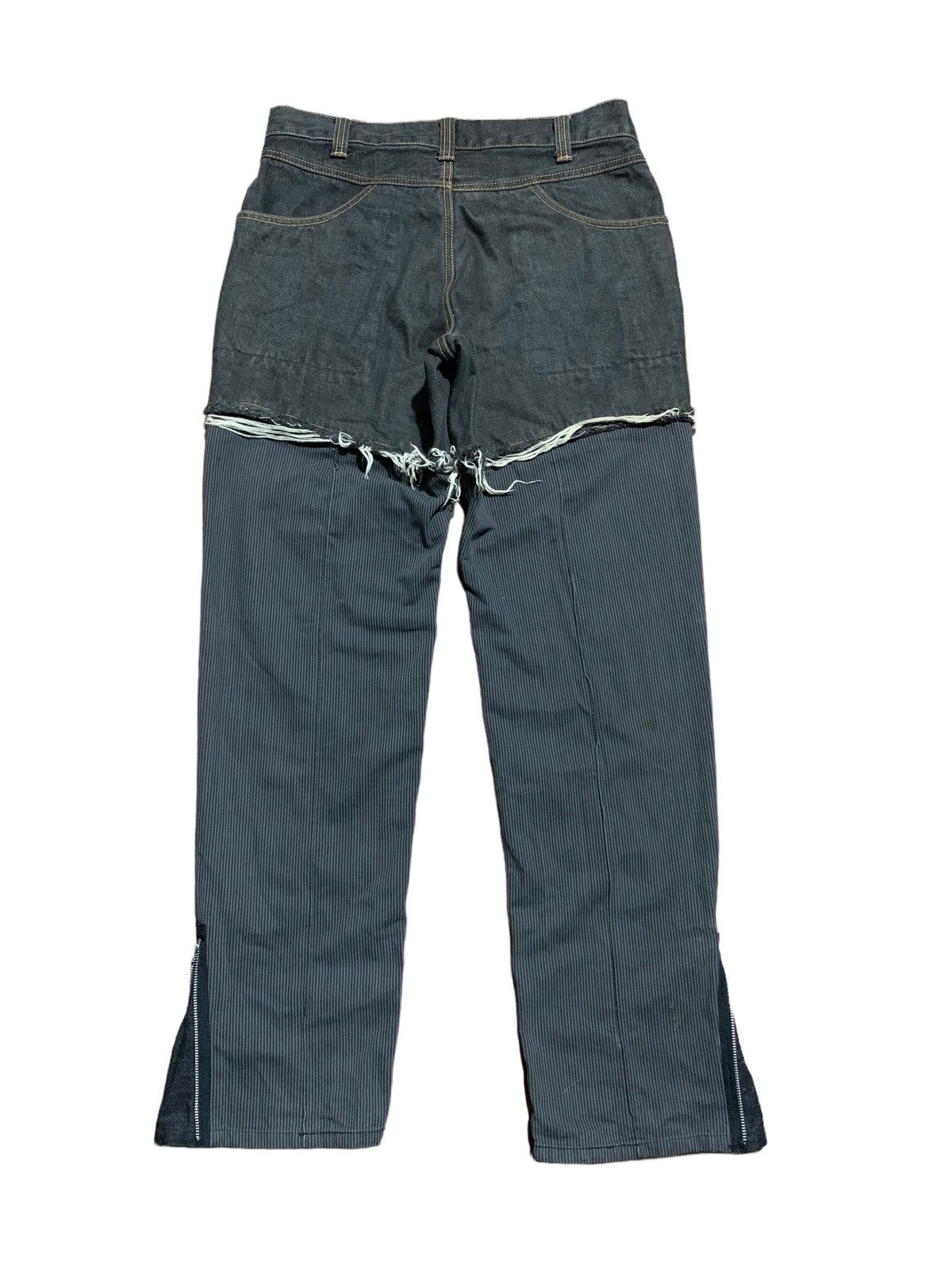 If Six Was Nine Japanese hybrid distressed double front look denim Size US 32 / EU 48 - 15 Thumbnail