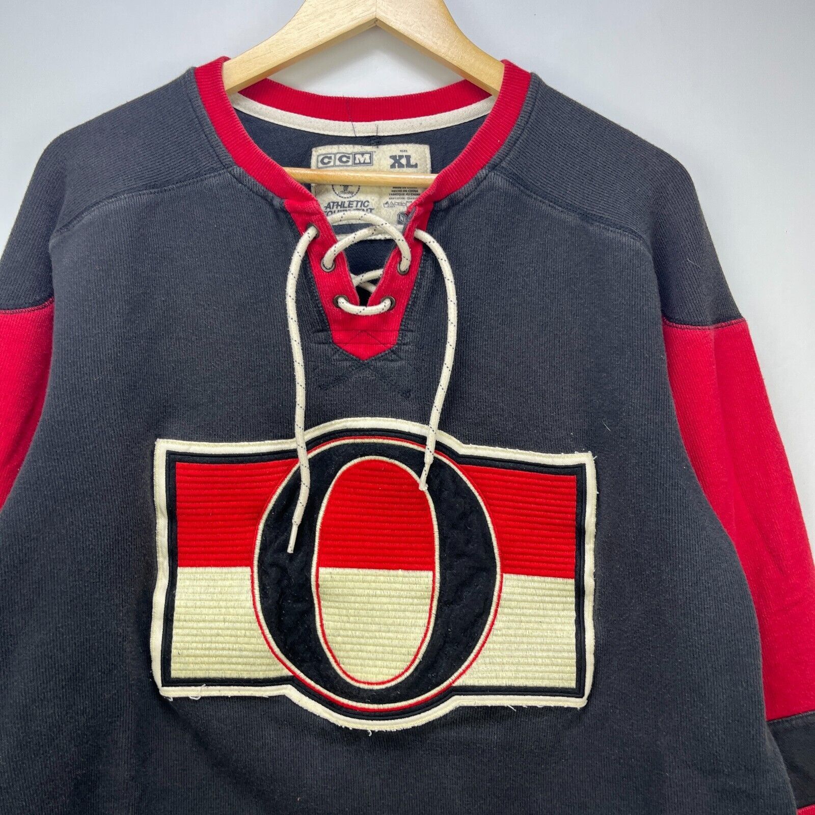 Ccm × Vintage Vintage CCM Ottawa Senators HockeyStyle Long Sleeve Shirt XL Size US XXL / EU 58 / 5 - 2 Thumbnail