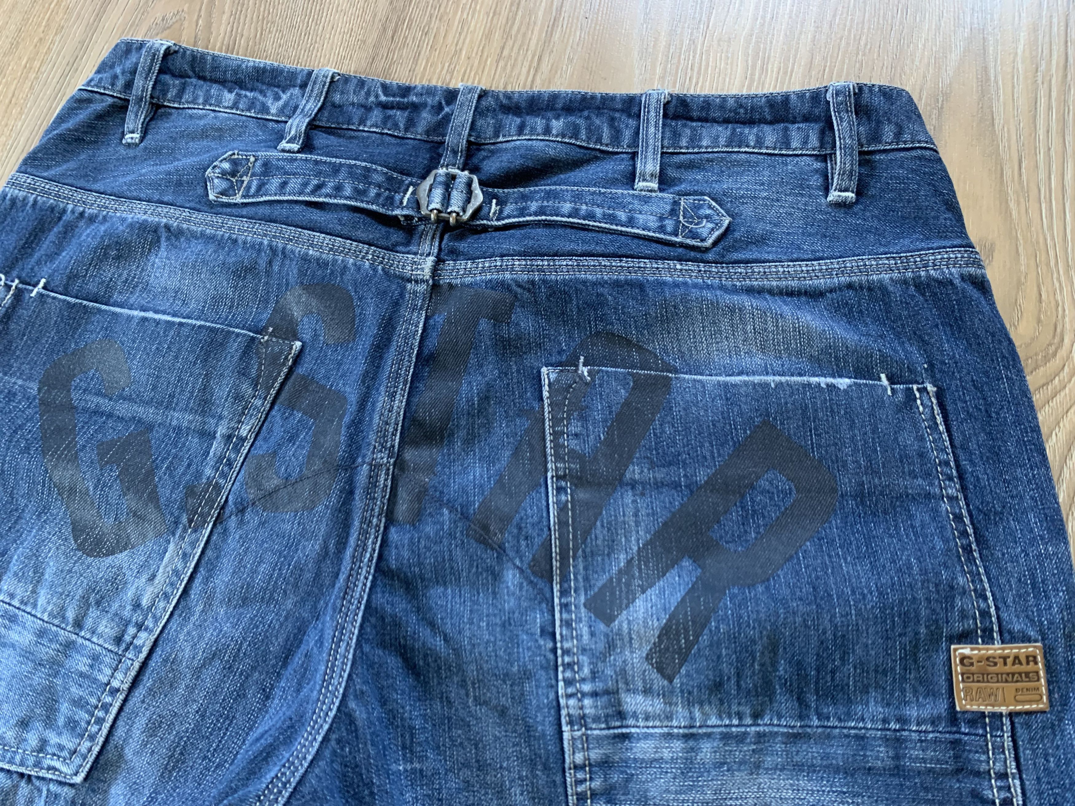 G-Star × Vintage G Star Raw NE 5620 Loose Denim Shorts Size US 34 / EU 50 - 6 Thumbnail