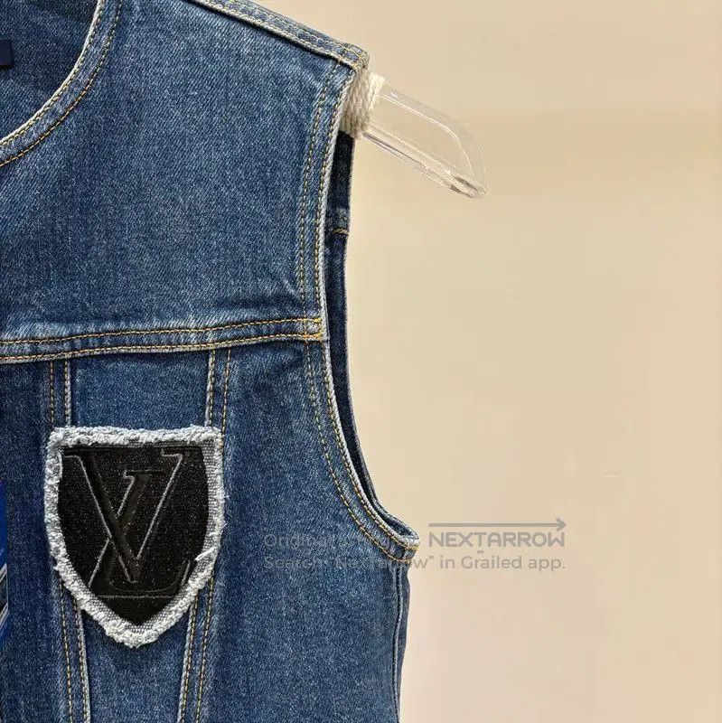 Louis Vuitton Louis Vuitton Short Sleeveless Denim Dress . Size S / US 4 / IT 40 - 3 Thumbnail