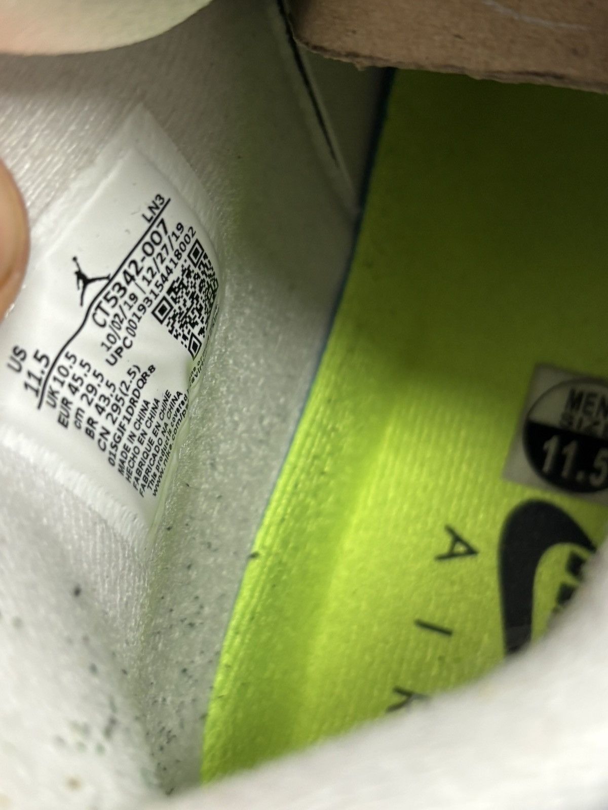 Jordan Brand Jordan Retro 4 ‘neon’ Size US 11.5 / EU 44-45 - 6 Thumbnail