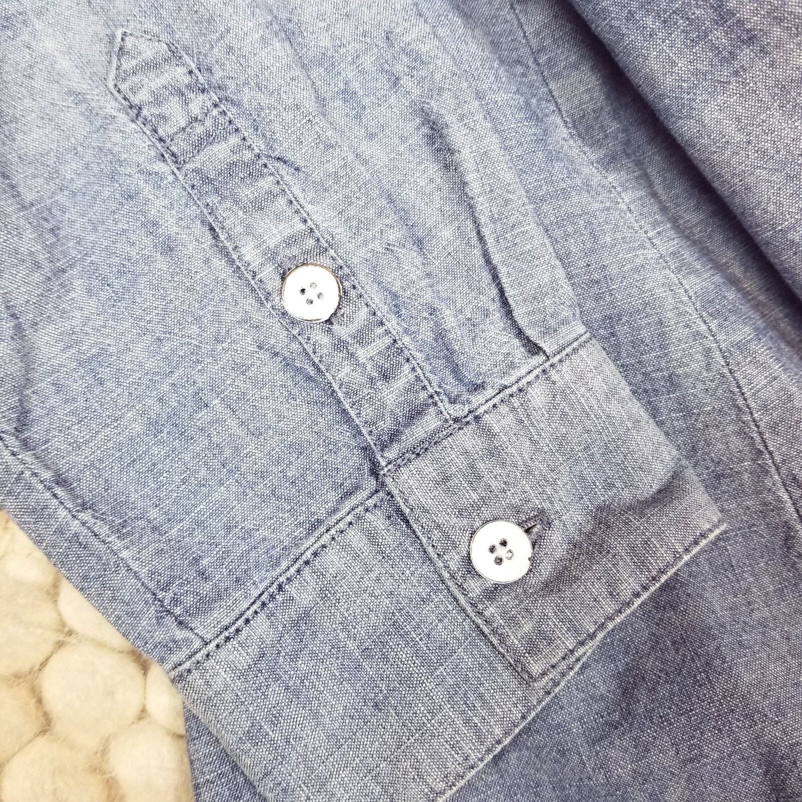 Other J. Jill Chambray Button Front Shirt Light Blue Sz Small Size S / US 4 / IT 40 - 10 Thumbnail