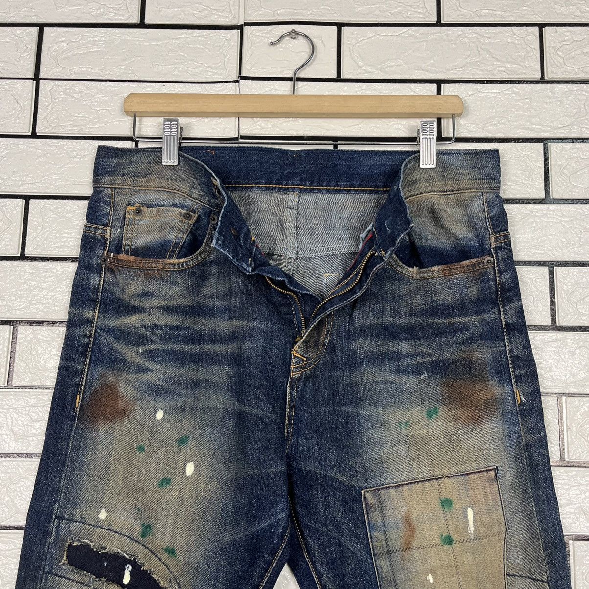 Black Label Vintage Black Label Patchwork Avant Garde Denim Size US 32 / EU 48 - 16 Thumbnail