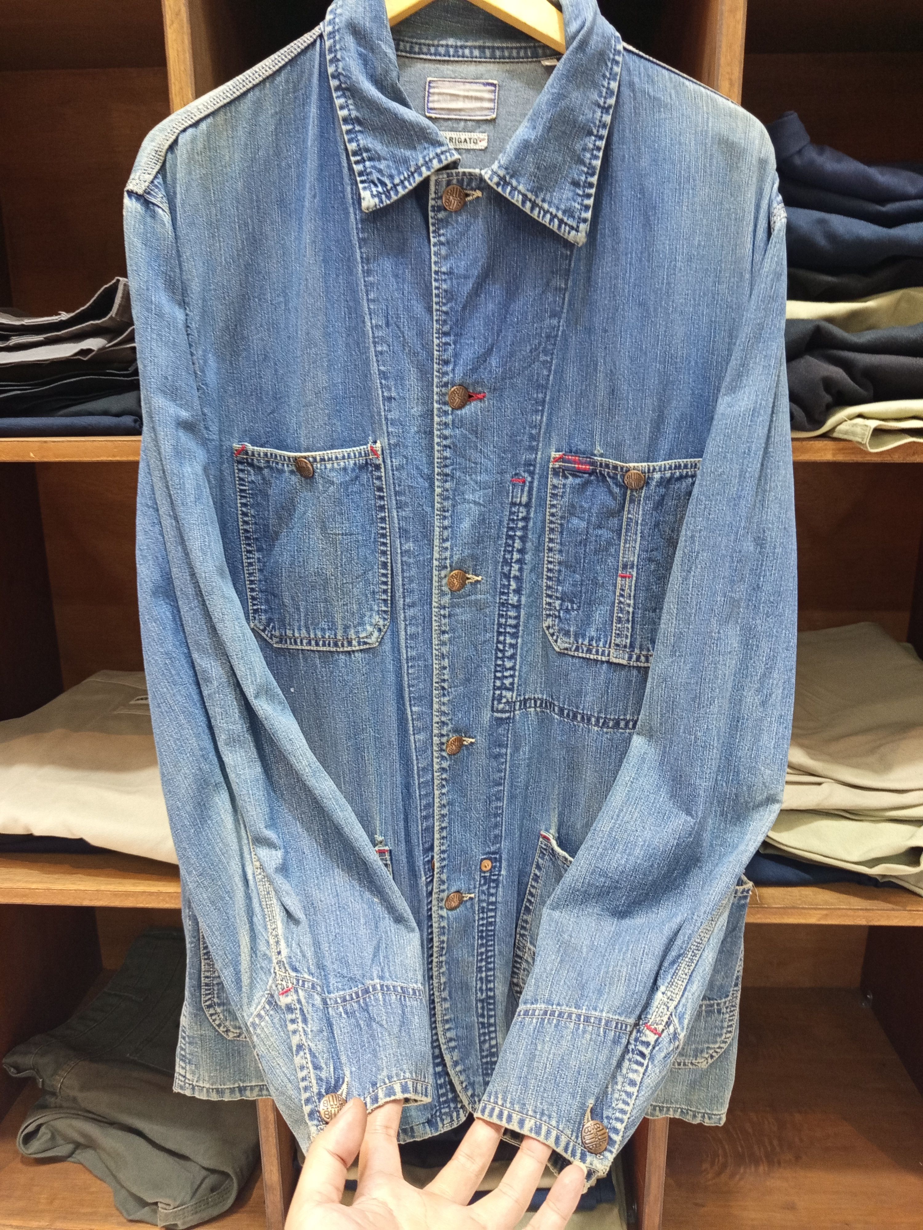 Blue Blue Japan Blue Blue Arigato Chore Jacket Size US XL / EU 56 / 4 - 4 Thumbnail