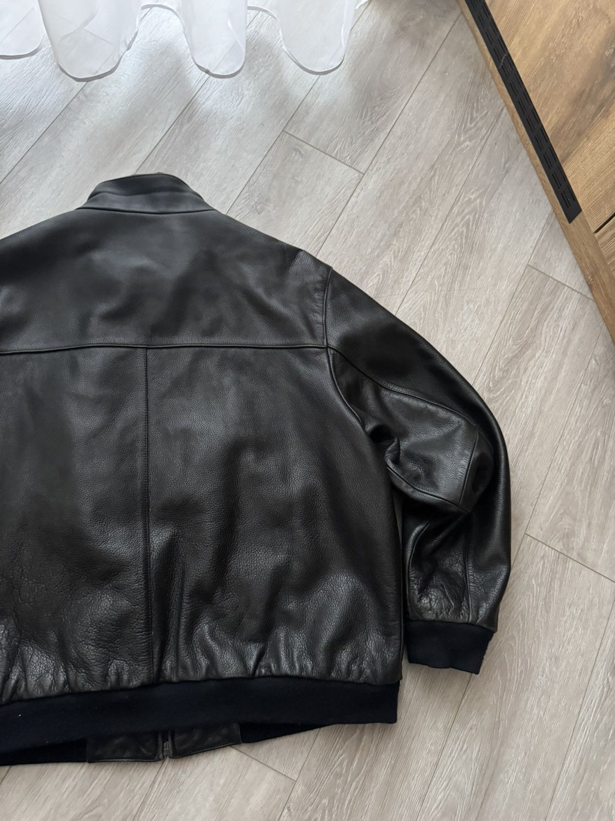 Genuine Leather Leonardo Sportiva Vintage Real Leather Jacket Size US XL / EU 56 / 4 - 9 Thumbnail